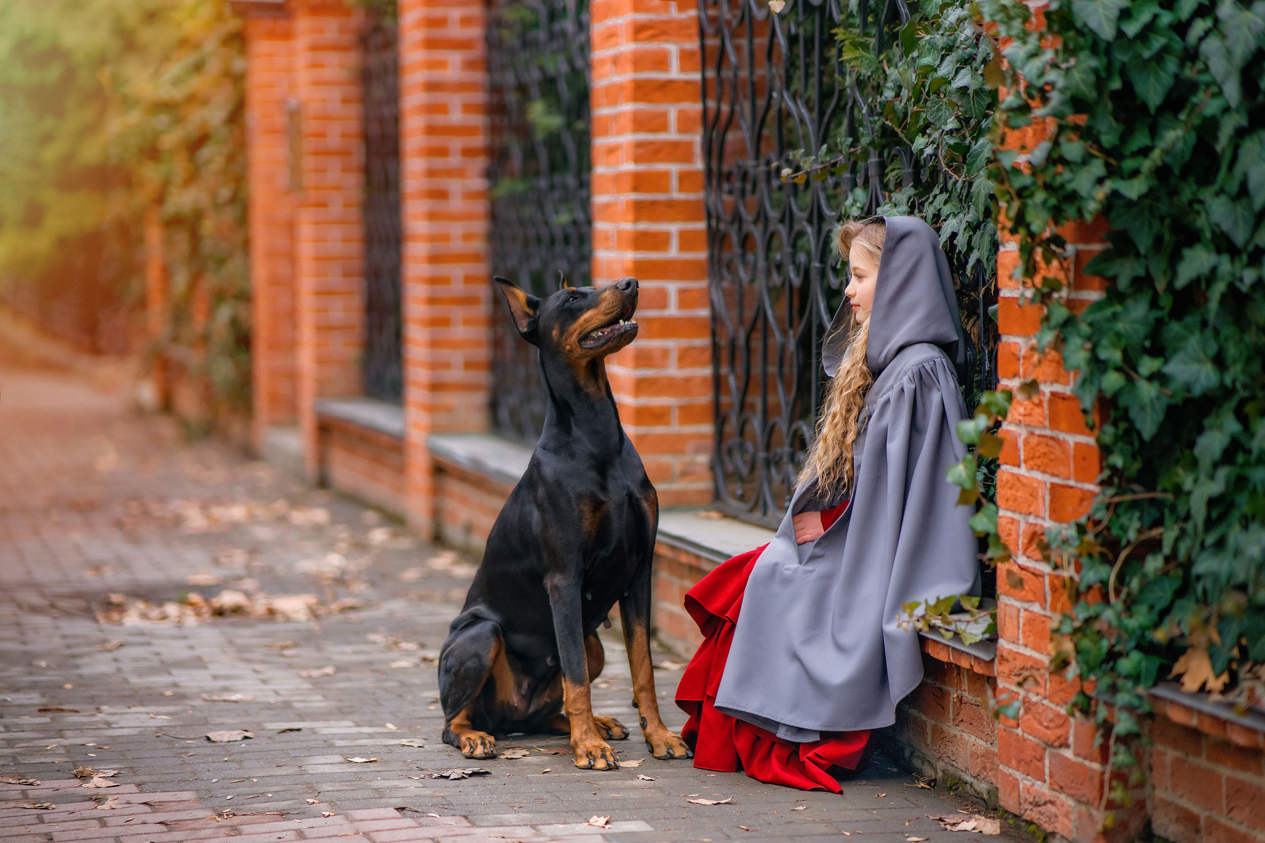 Василиса и доберман. Photographer in Egypt, Hurghada, Luxor, Safaga