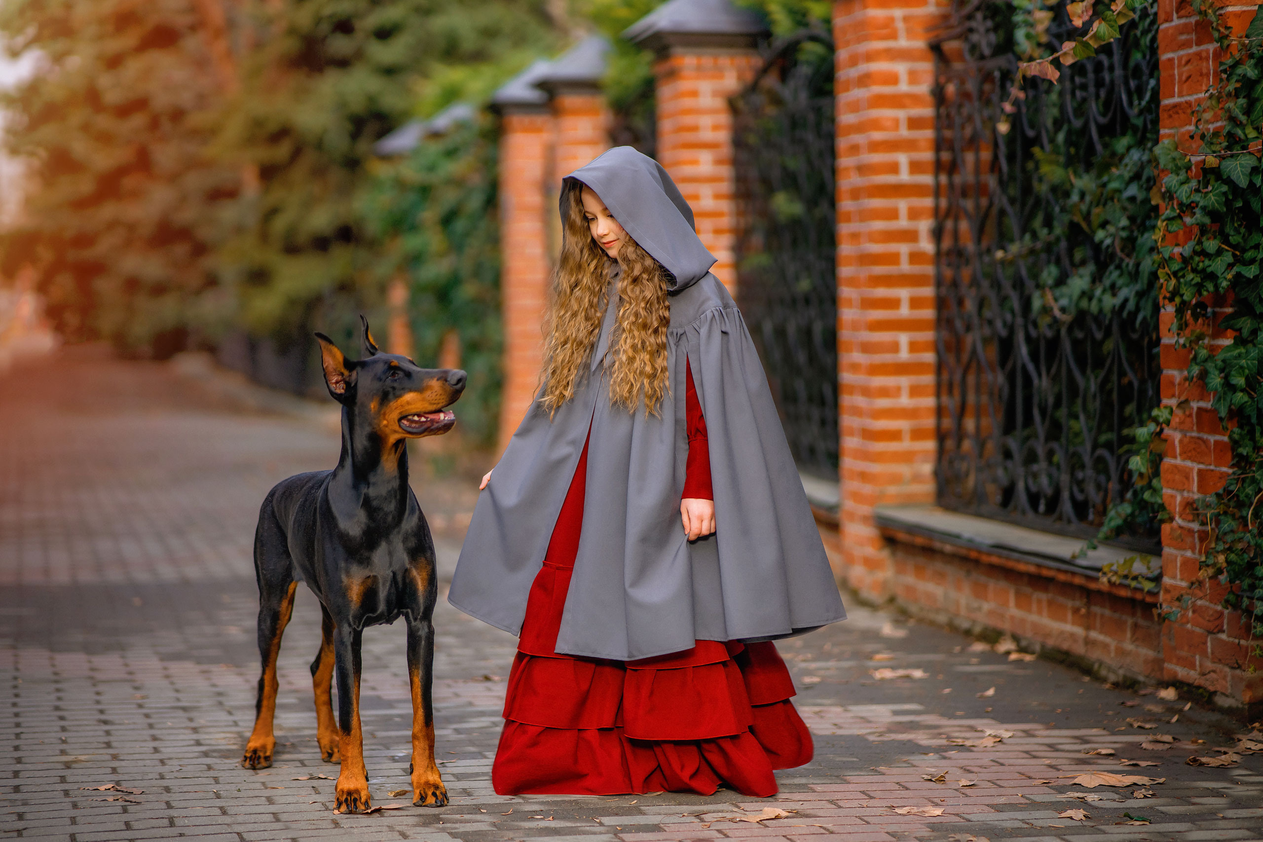 Василиса и доберман. Photographer in Egypt, Hurghada, Luxor, Safaga