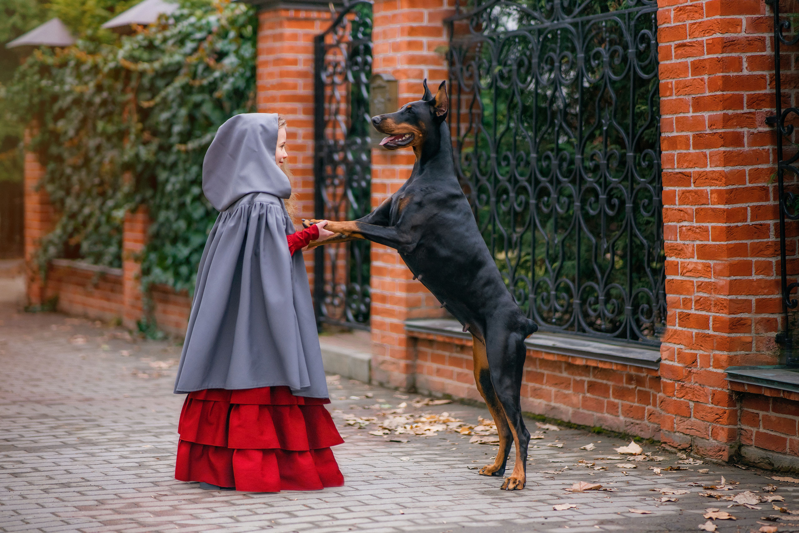 Василиса и доберман. Photographer in Egypt, Hurghada, Luxor, Safaga