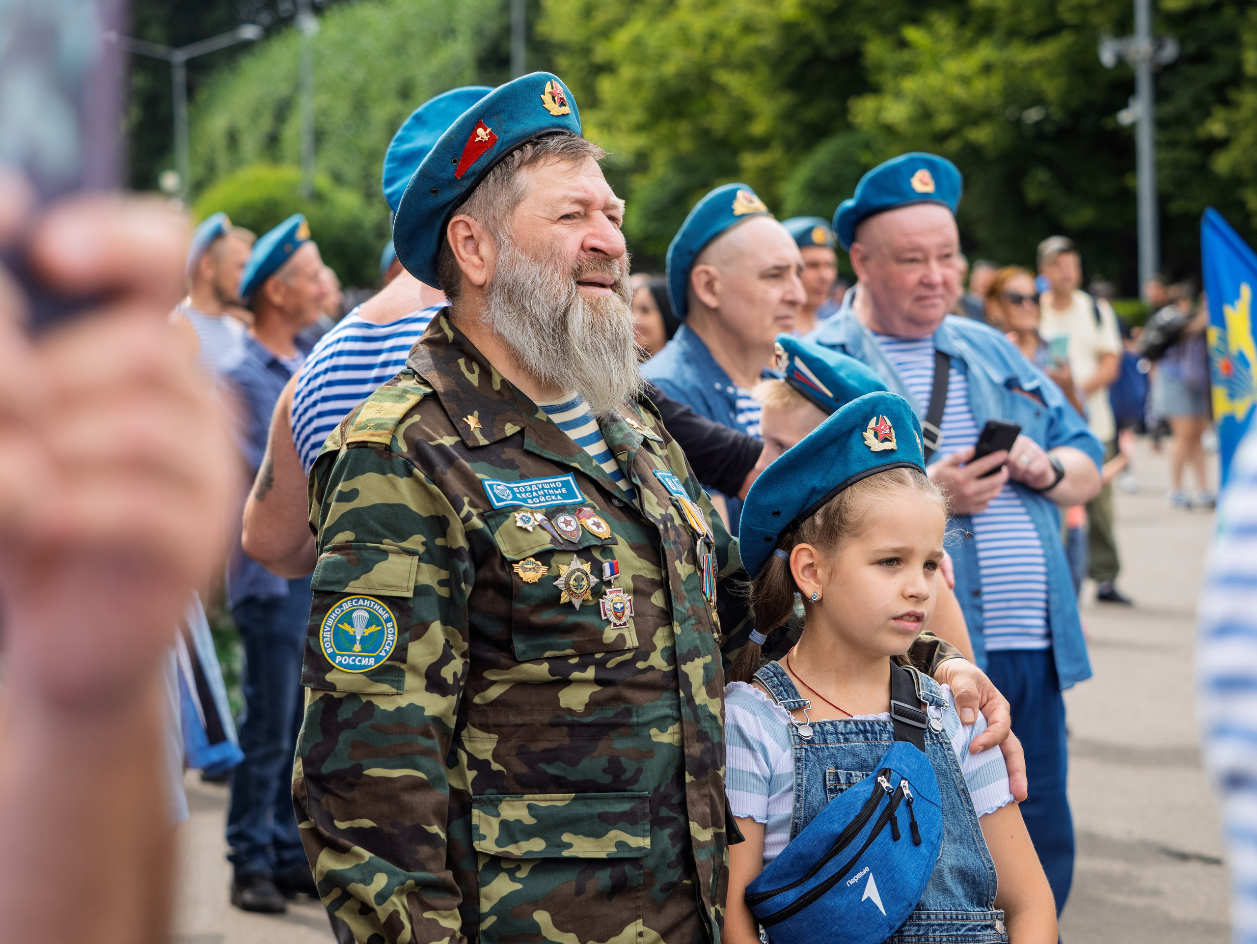Празднование 95-летия ВДВ в парке горького 2 августа 2025 гола. Фотограф Никифоров-Гордеев Сергей. Москва и МО