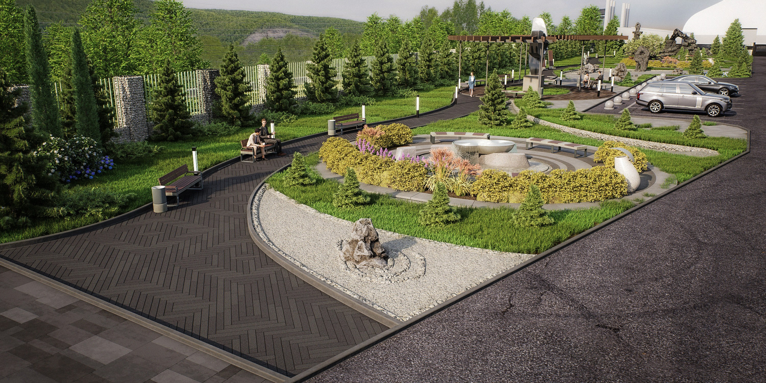 Сквер ГОК «Солнечный». Архитектурно-дизайнерское бюро ROOMS