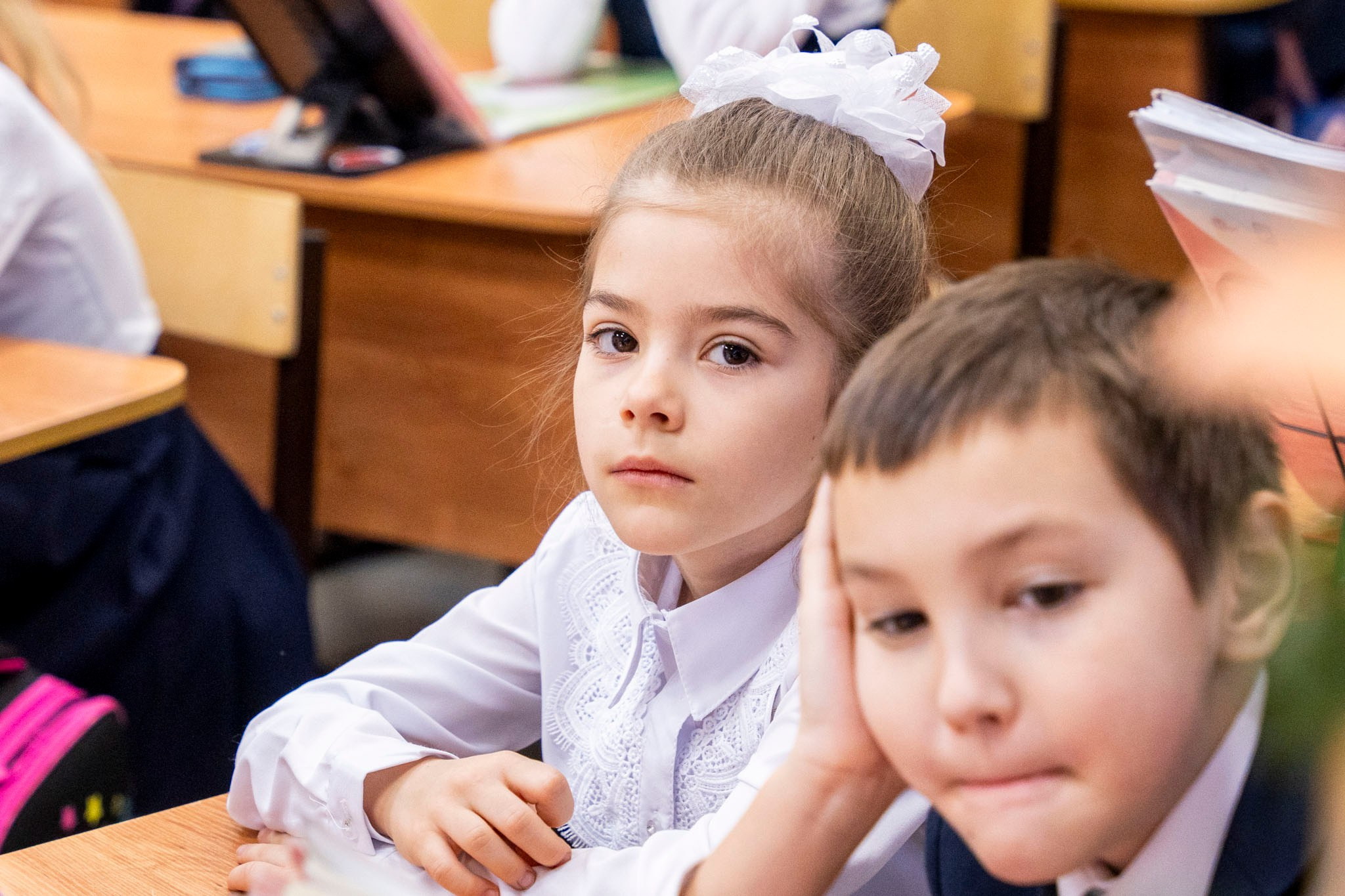 Открытый урок в 1 классе. Фотограф Юлия Попова