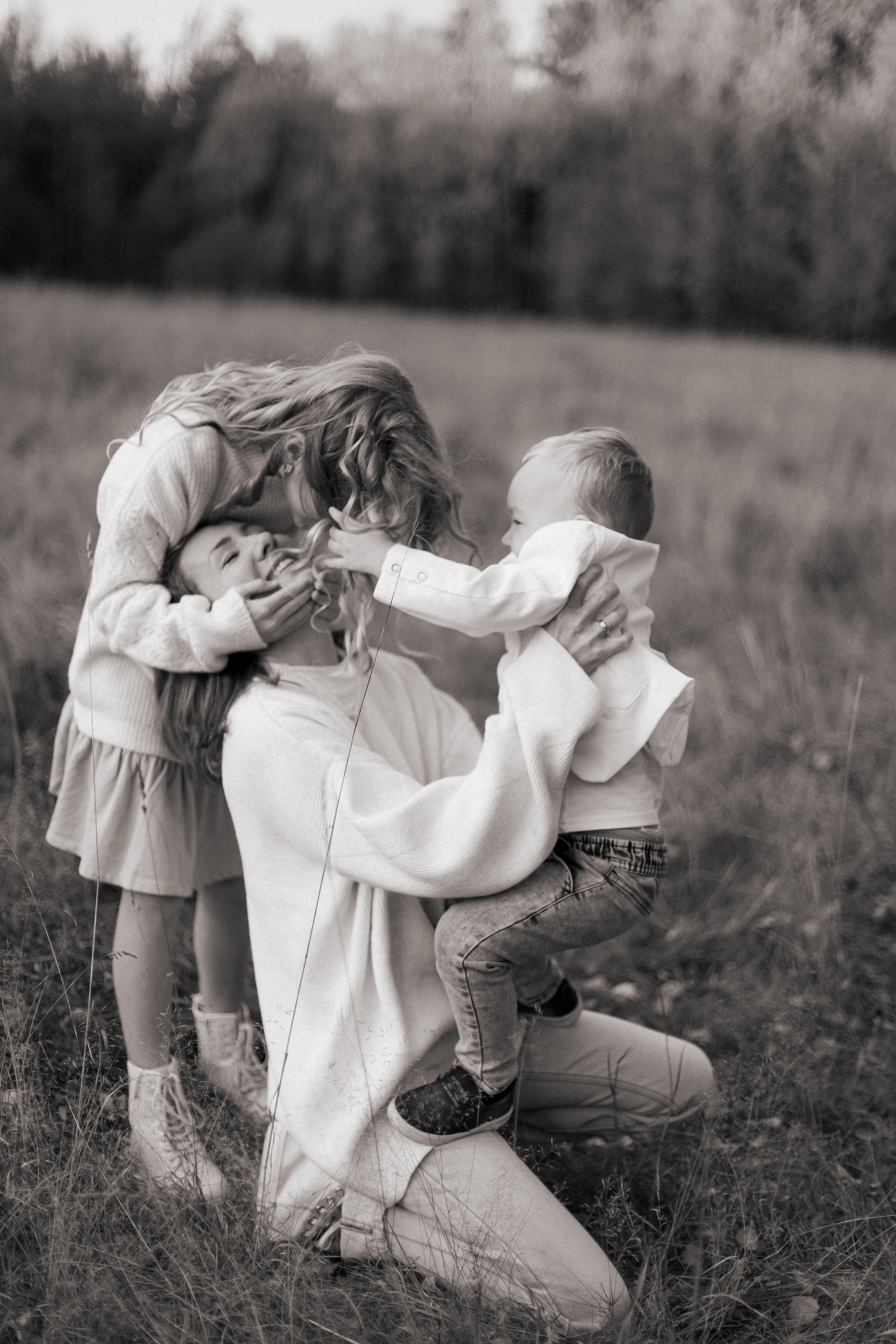Яна, Тася и Аким. Пирогова Полина, семейный и детский фотограф Москва, Видное