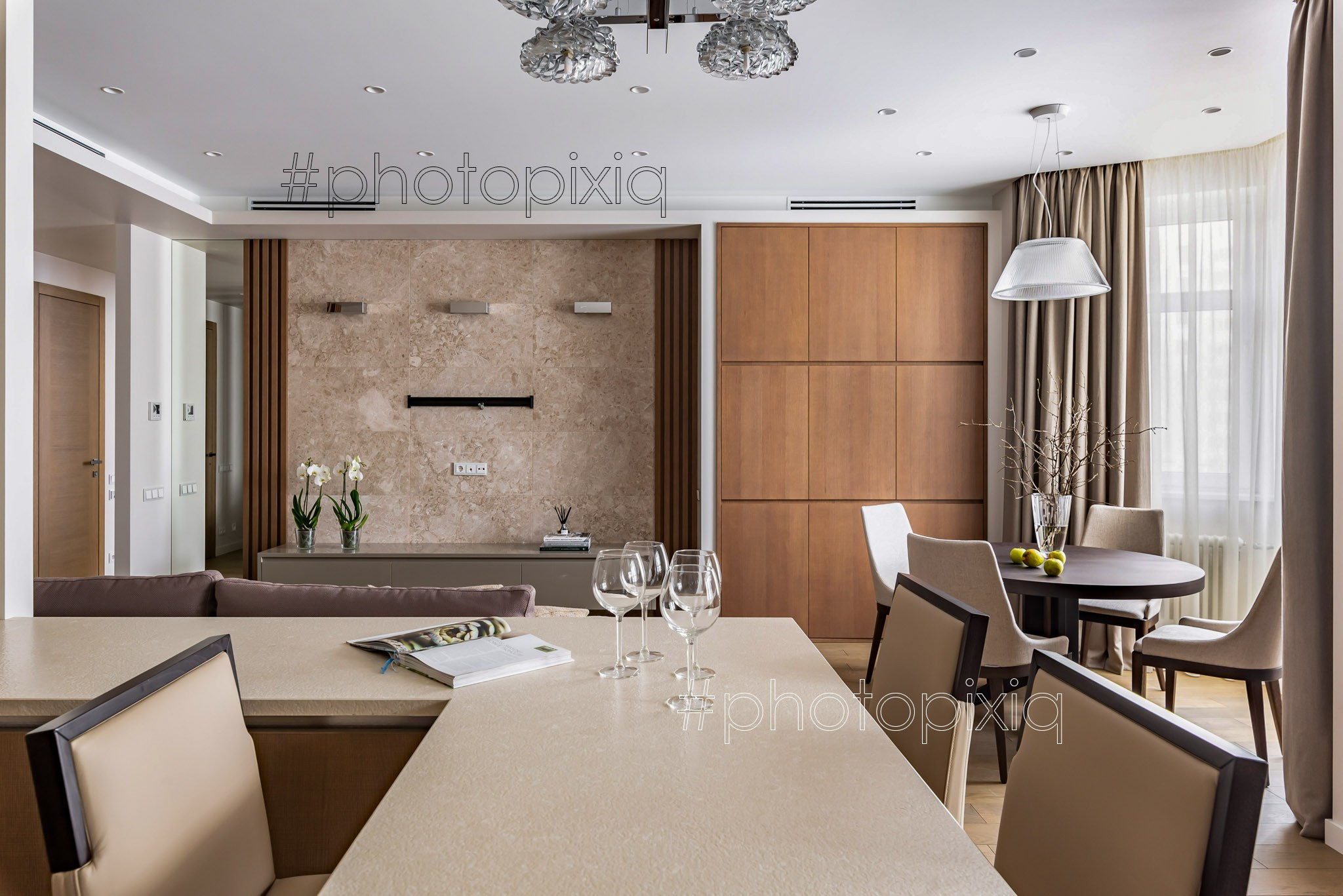 Интерьерная съёмка трёхкомнатной квартиры для дизайнера. Интерьерная съёмка и виртуальные туры — Интерьерный фотограф Кузнецов Сергей (photopixiq)