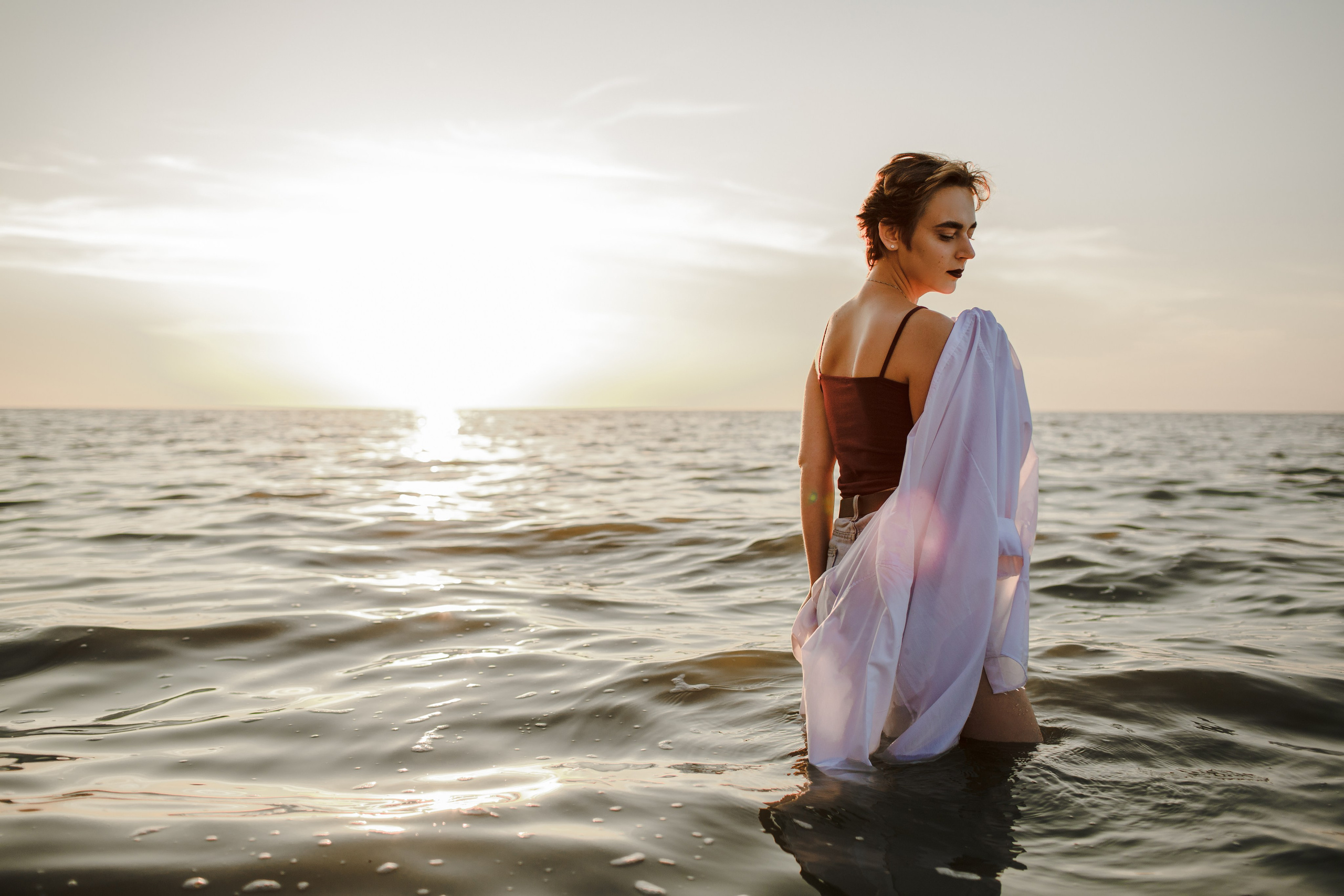 Портрет на море. Свадебный фотограф Кирилл Белый