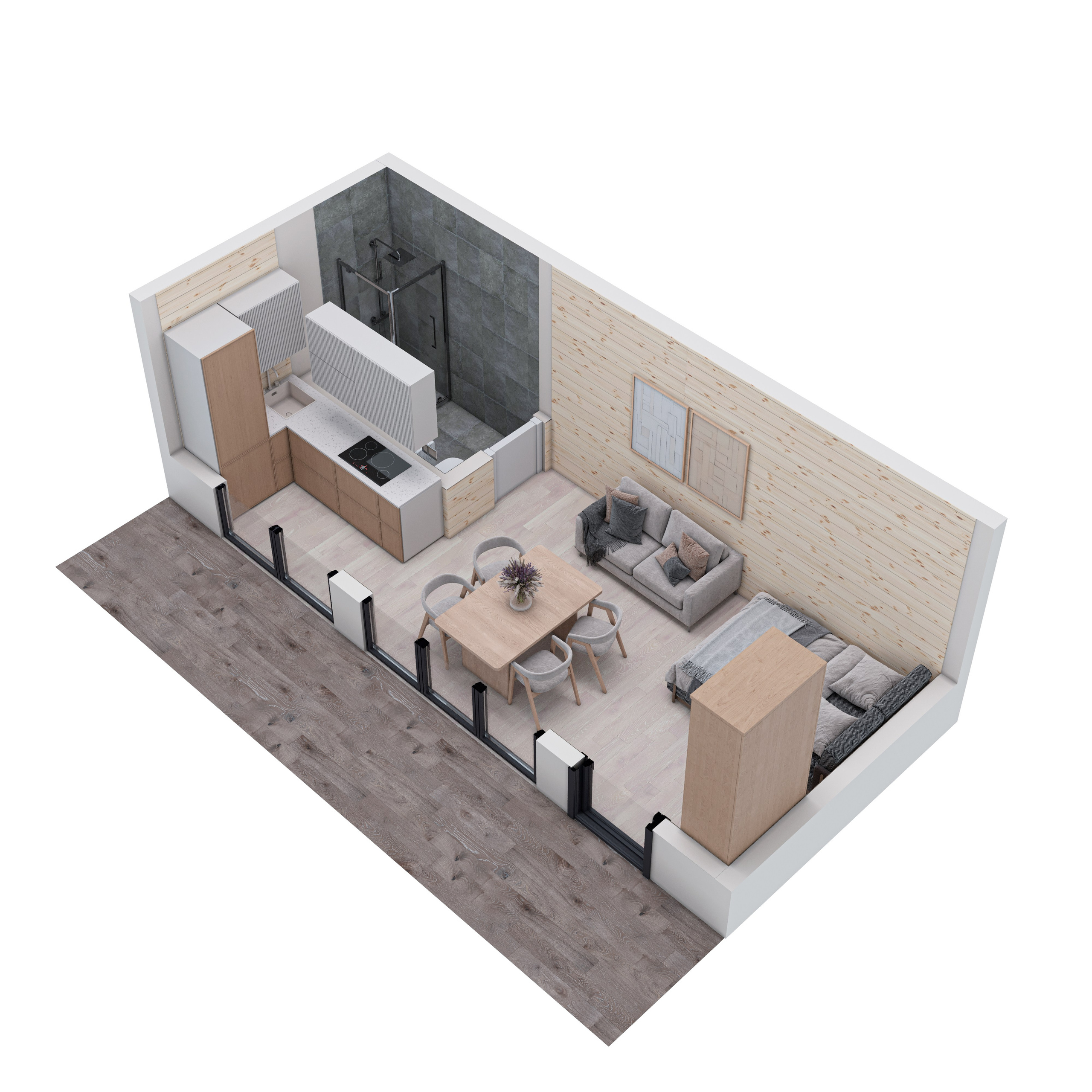 A1. 3D visualization of exteriors and interiors