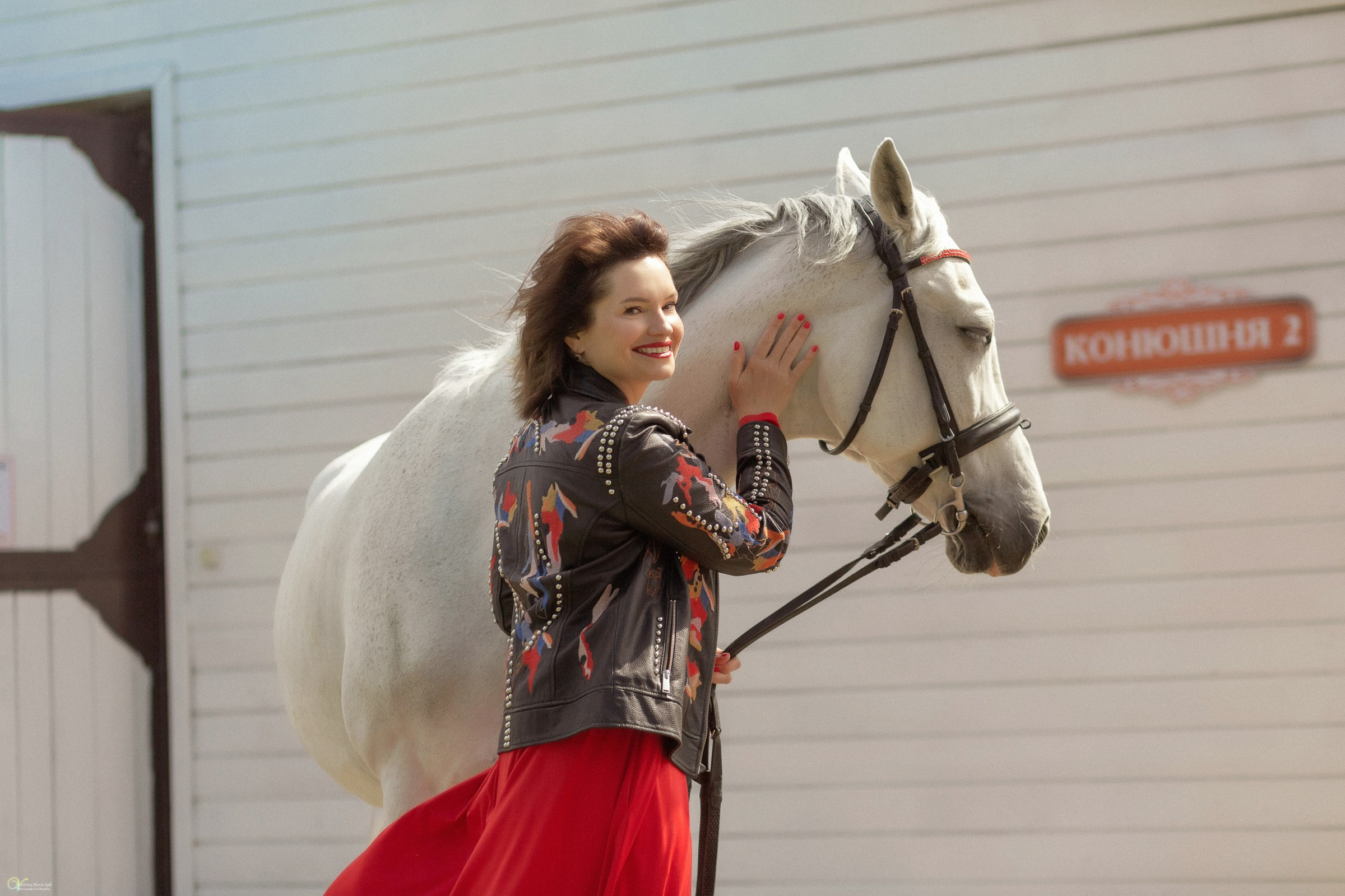 Галина и ее лошадь Сказка. Фотограф женский и мужской портрет Санкт-Петербург