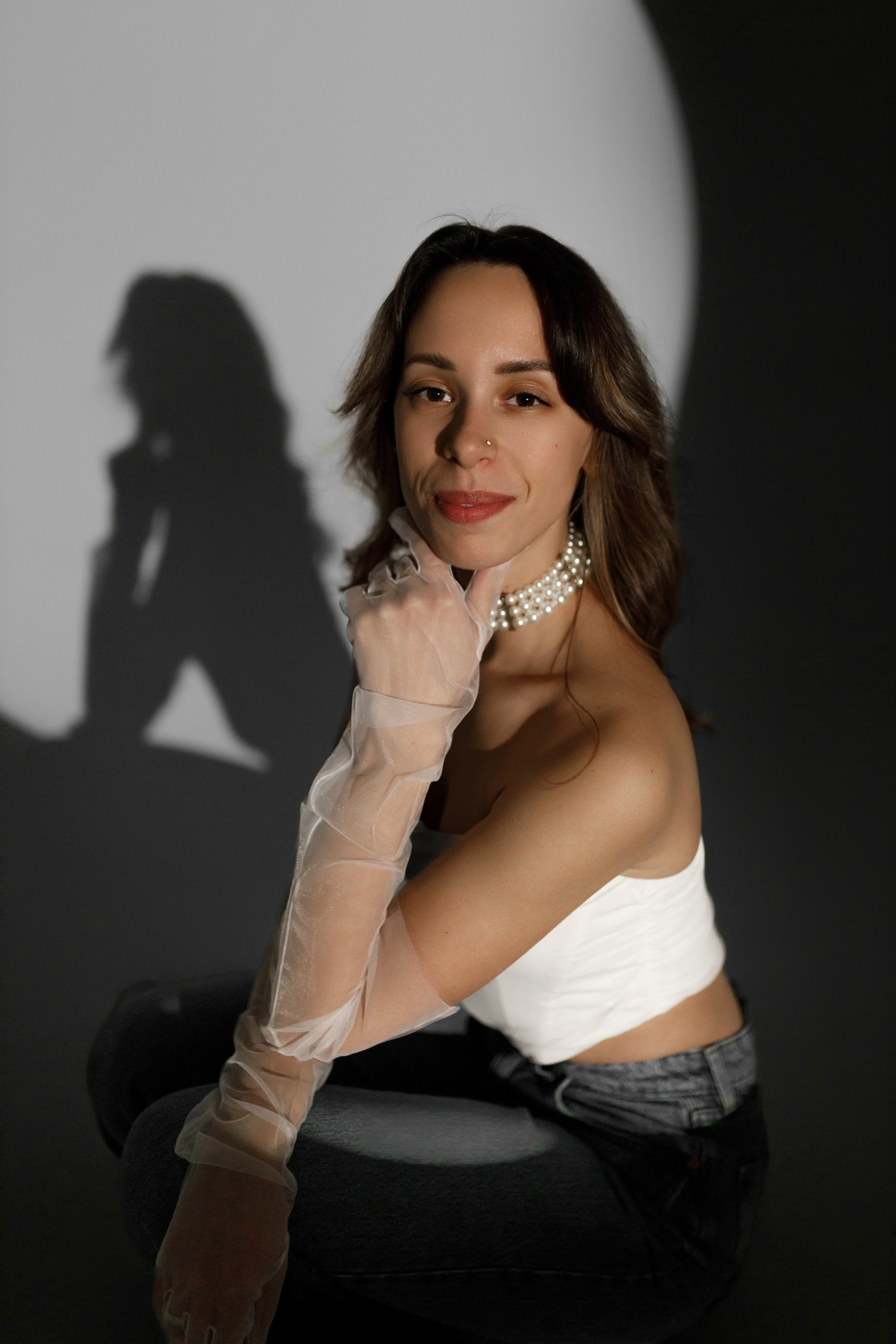 Юля (съёмка на циклораме). Фотограф в Москве Юлия Хамзина