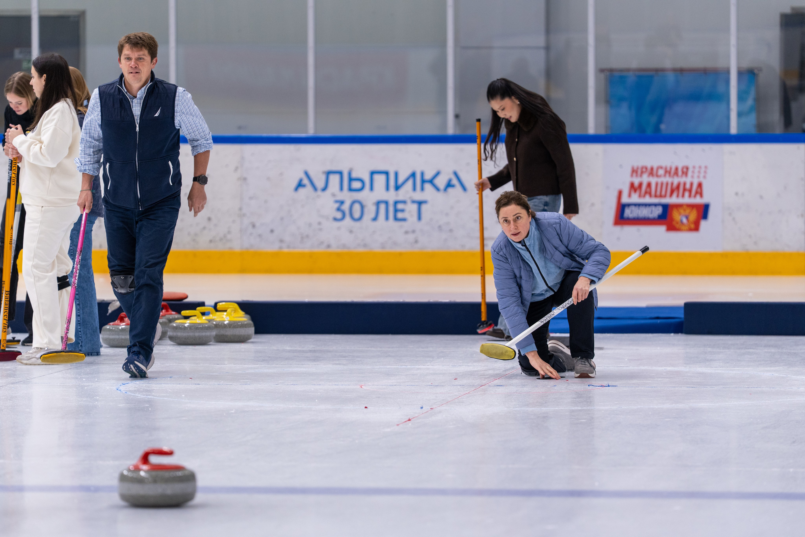 Керлинг для компании Р-Фарм. Репортажный фотограф в Красной Поляне и Сочи Павлюченко Екатерина
