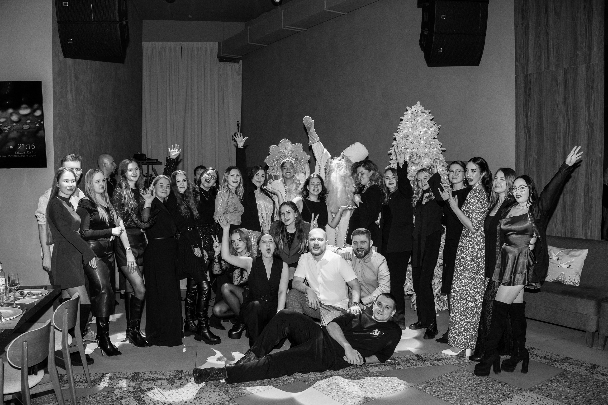 Новогодний корпоратив Альфа-Банк, ресторан Журавли