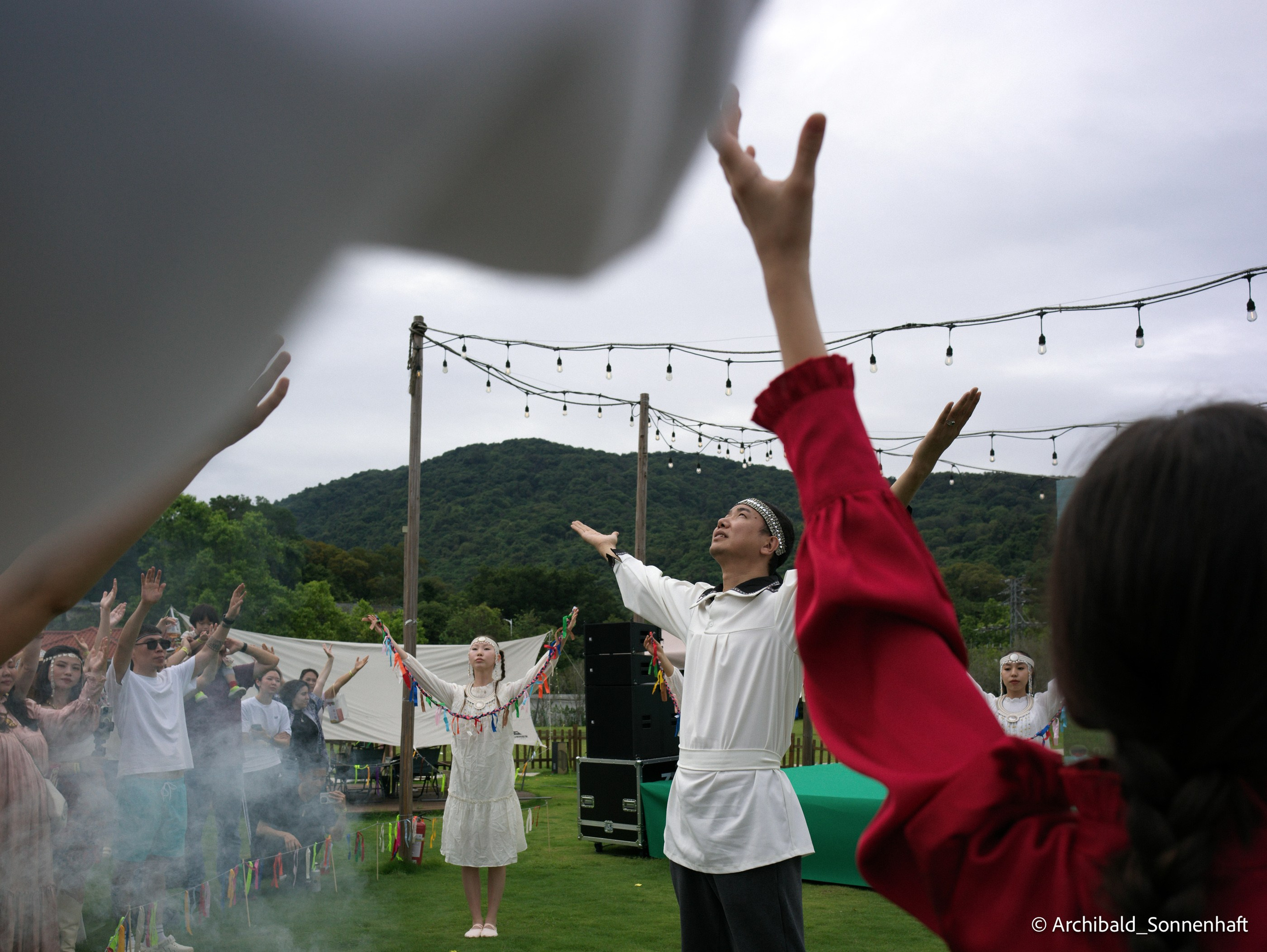 Yakuts festival of rebirth of nature after a hard winter. Photographer in Guangzhou, China. Archibald Sonnenhaft