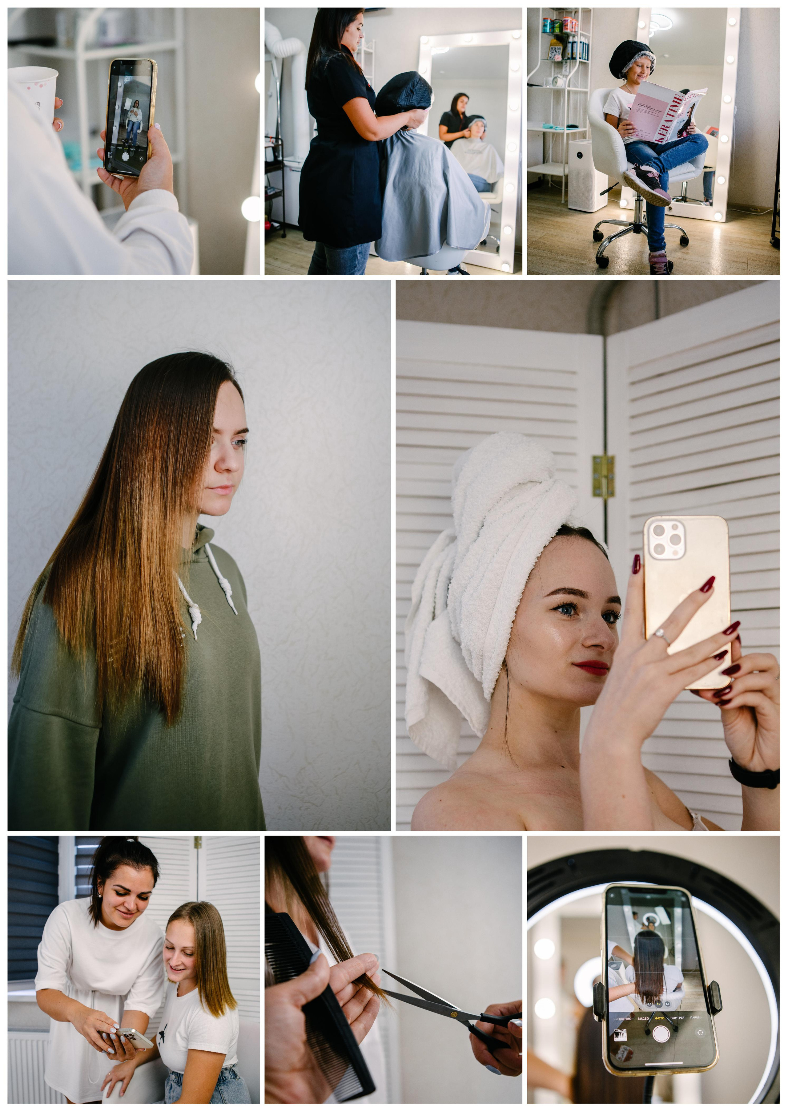 Контент мастера по волосам/блогера. Фотограф в Воронеже. Портреты, контент, семейные сьемки