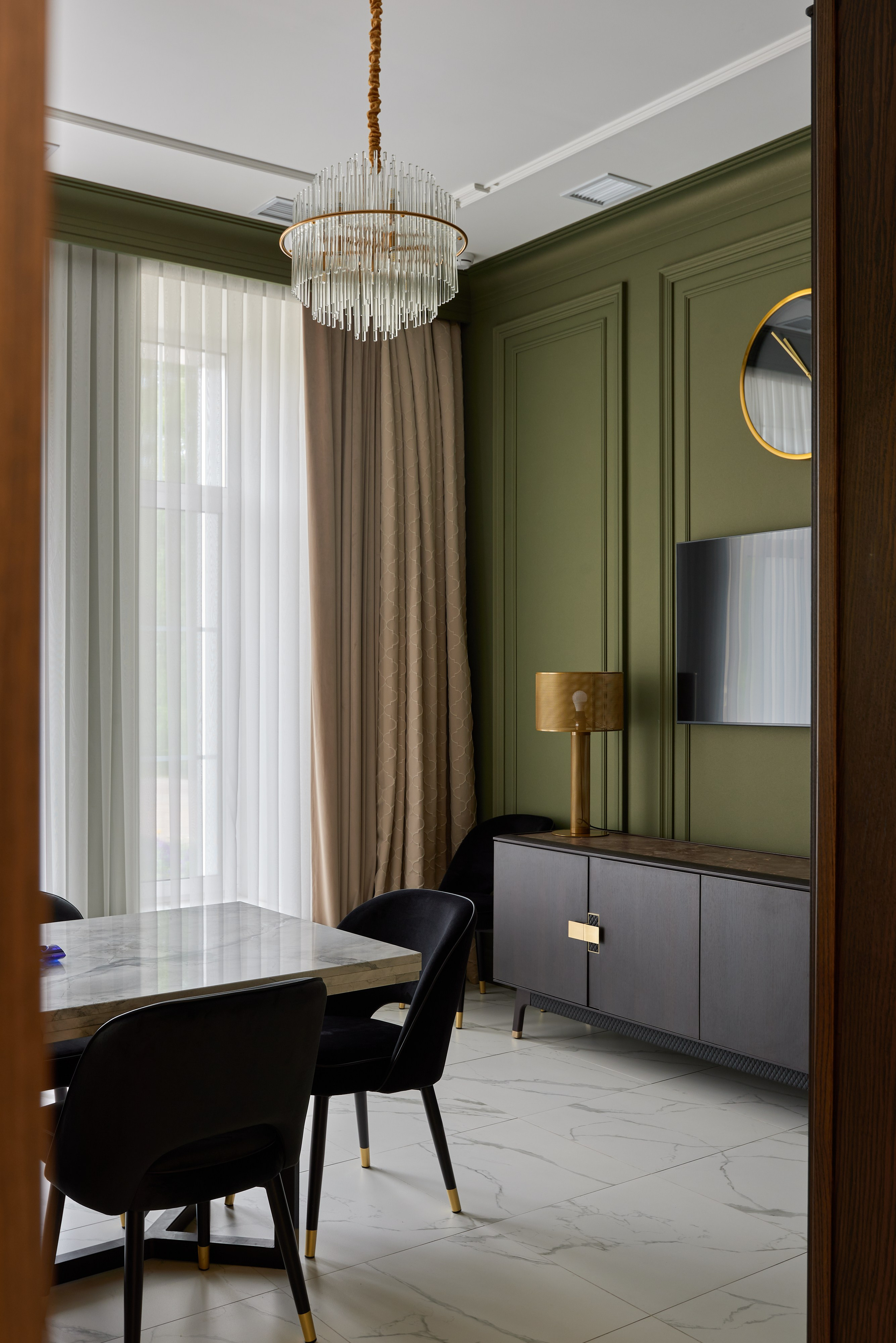 Зеленая комната, Магнитогорск. Абросимов Лев интерьерный и архитектурный фотограф