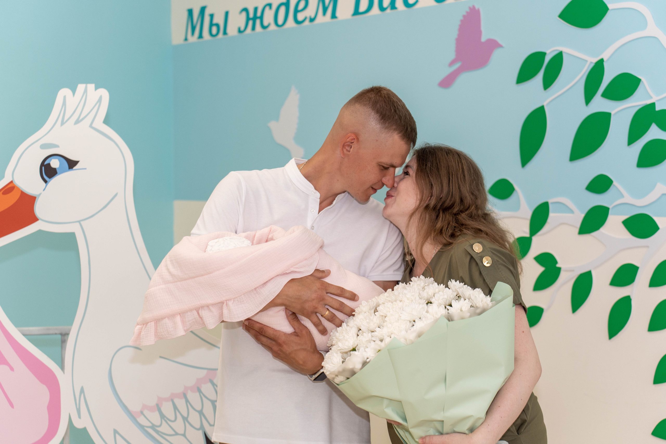 Выписка из роддома. Фотограф на Крещение и Венчание в Туле, детский и семейный фотограф