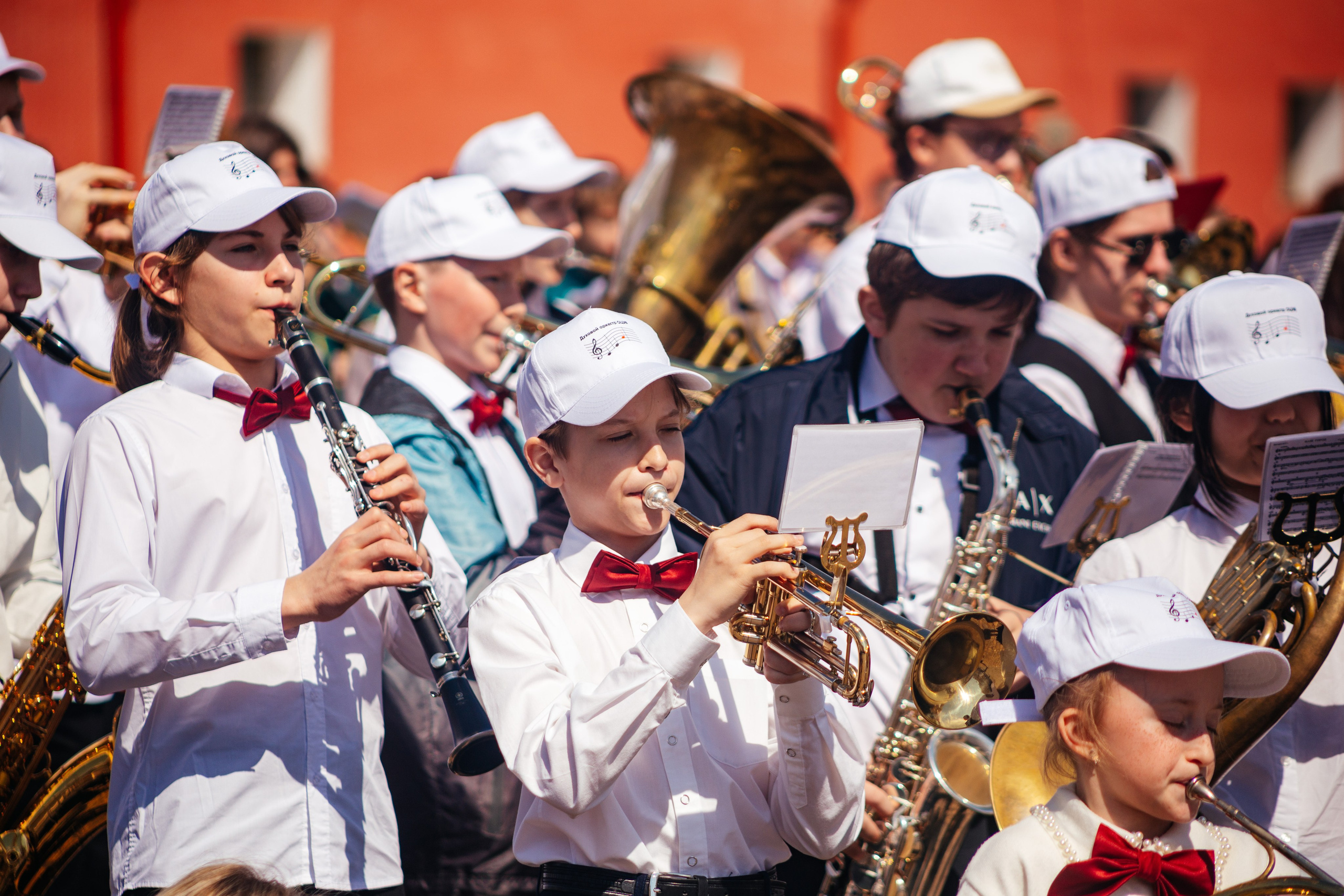Парад детских духовых оркестров. Семейный фотограф Любовь Саркеева