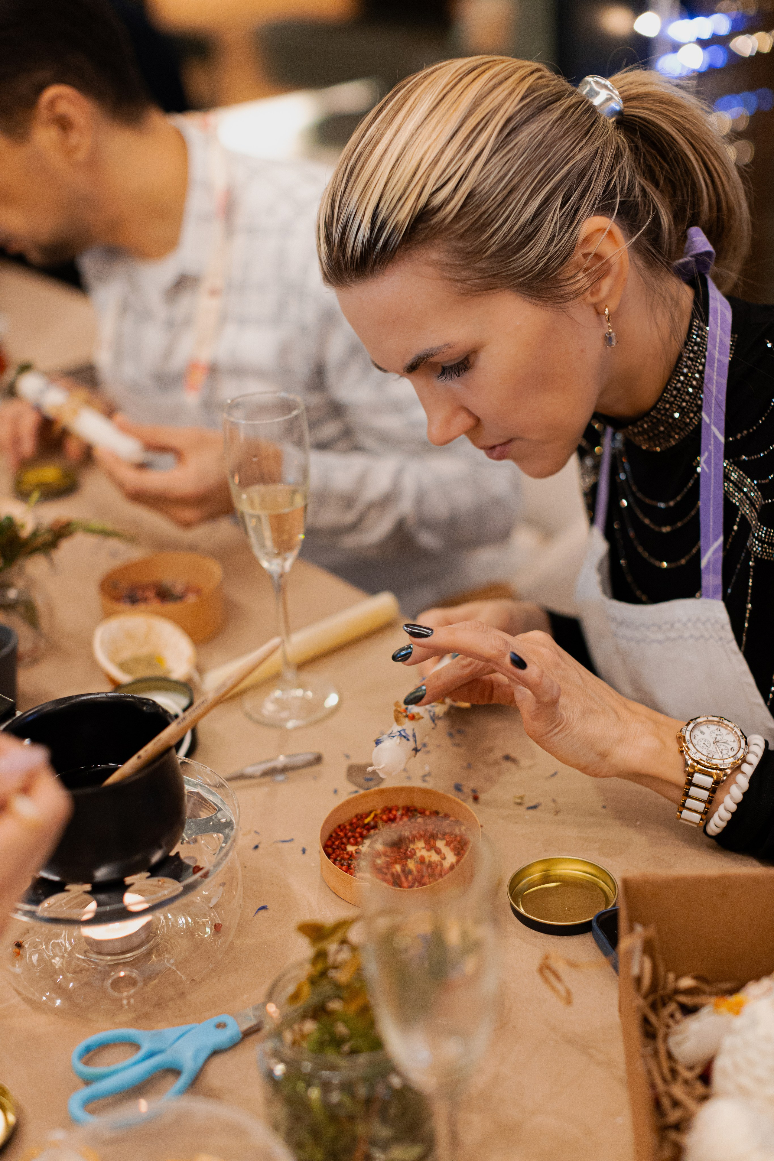 Мк свечи и венок (новогодний корпоратив). Анастасия Ракчеева Художник
