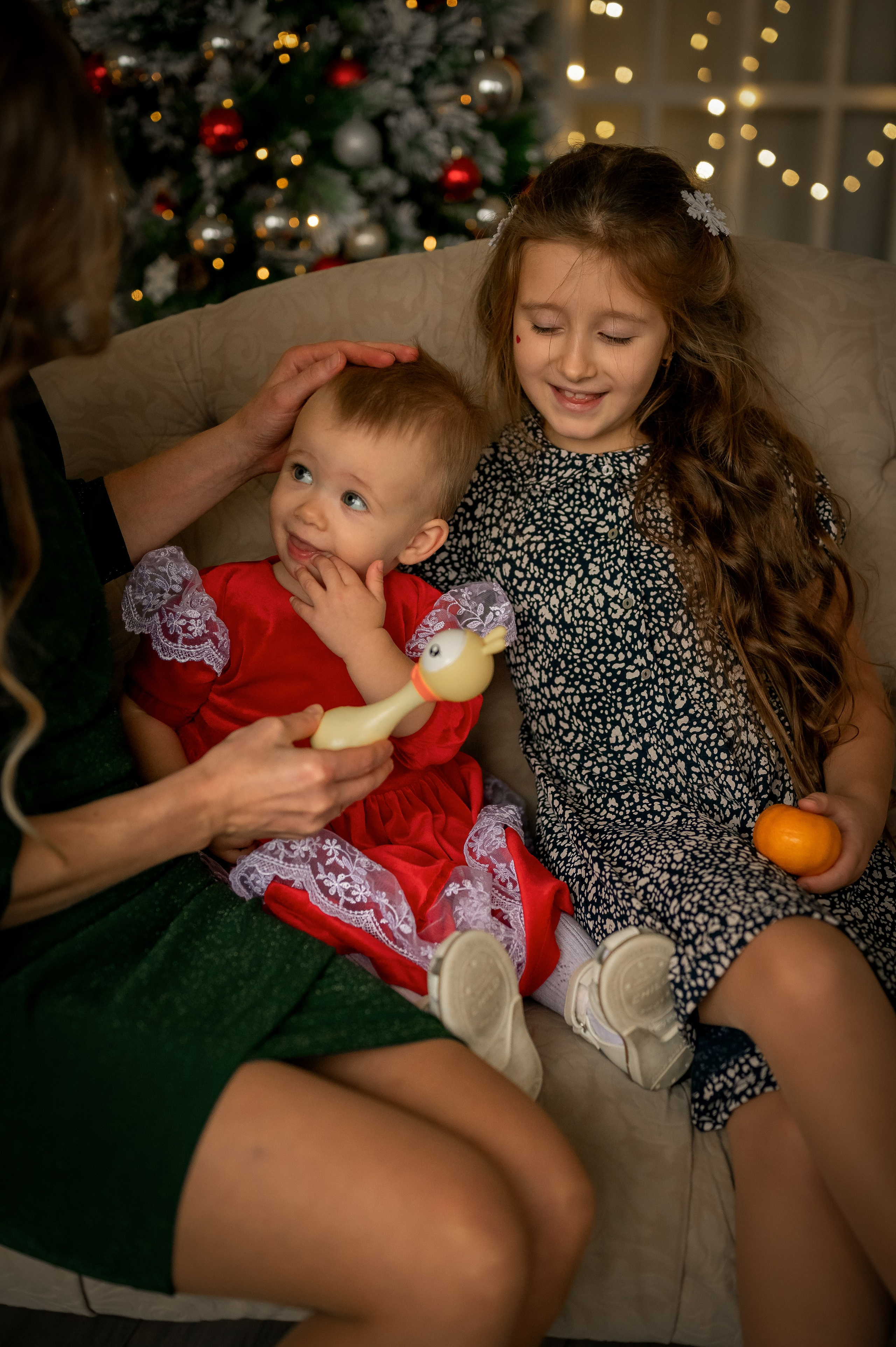 Новый год в студии. Фотограф новорождённых, семейный, школьный в городе Калуге Евгения