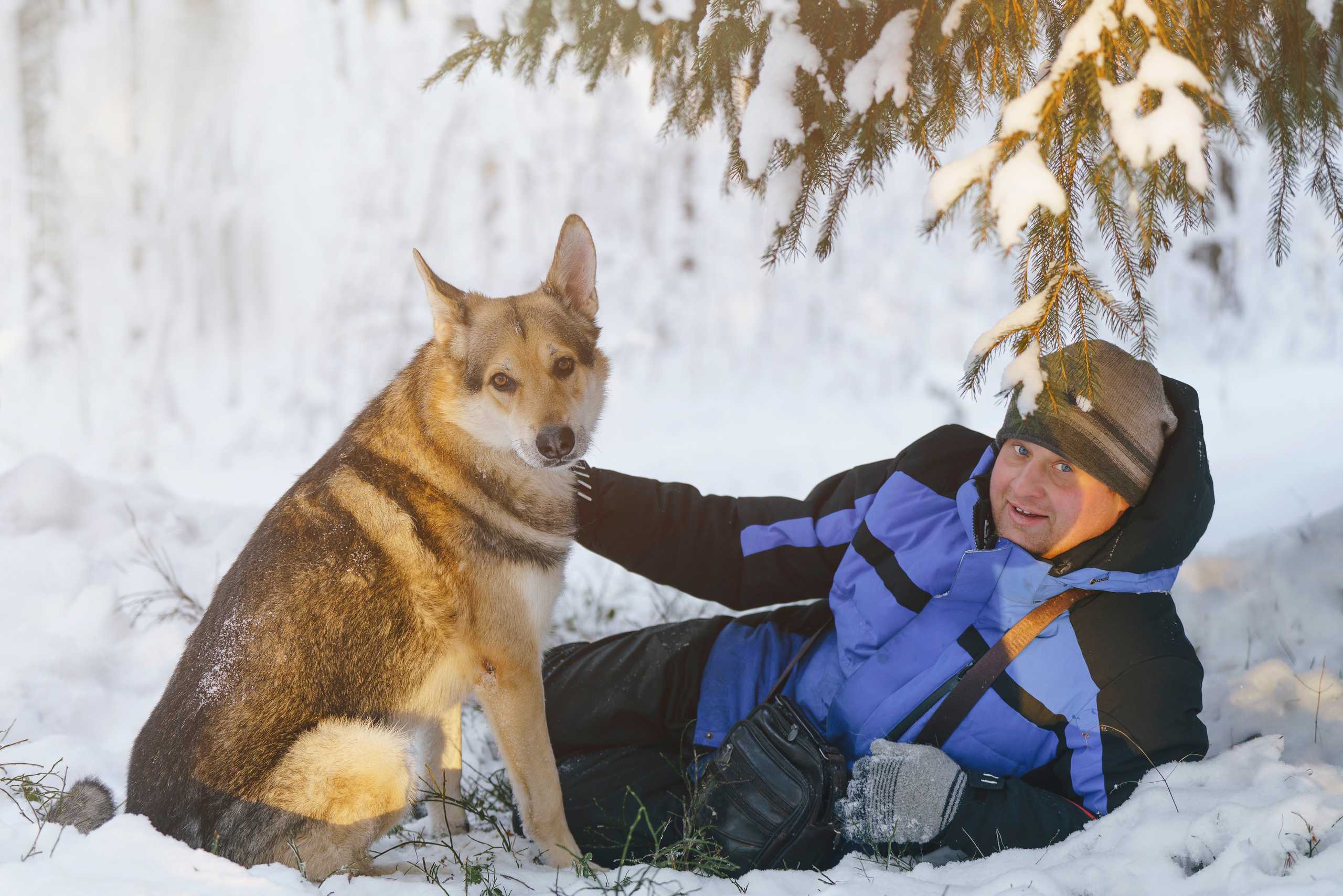 Рэй, Кузя, Ольга и Александр. Фотограф анималист в Спб недорого Олеся Майорова