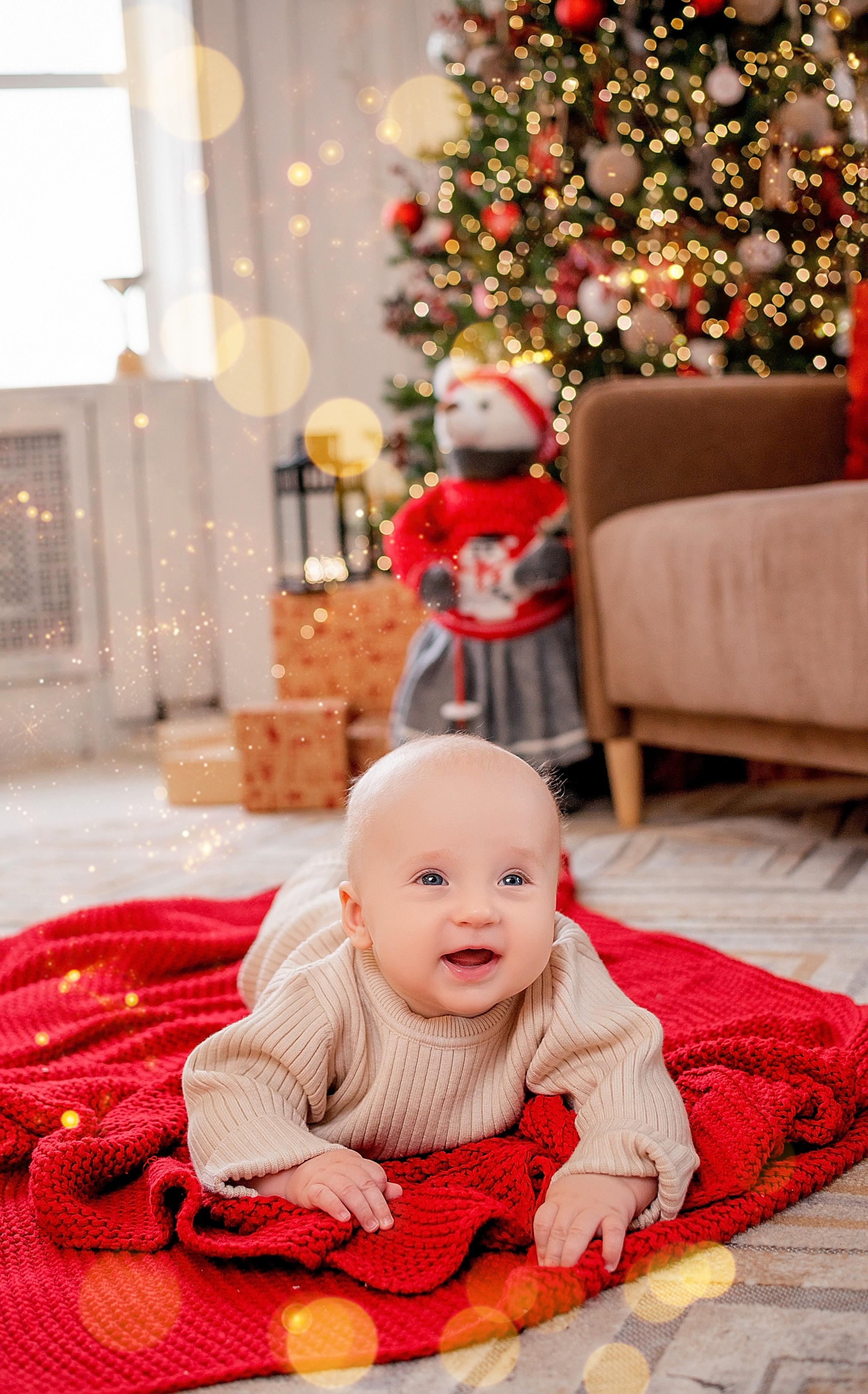 Новогодняя семейная фотосессия в Краснодаре 2023-2024. Фотограф новорожденных Краснодар Малышенко Надежда