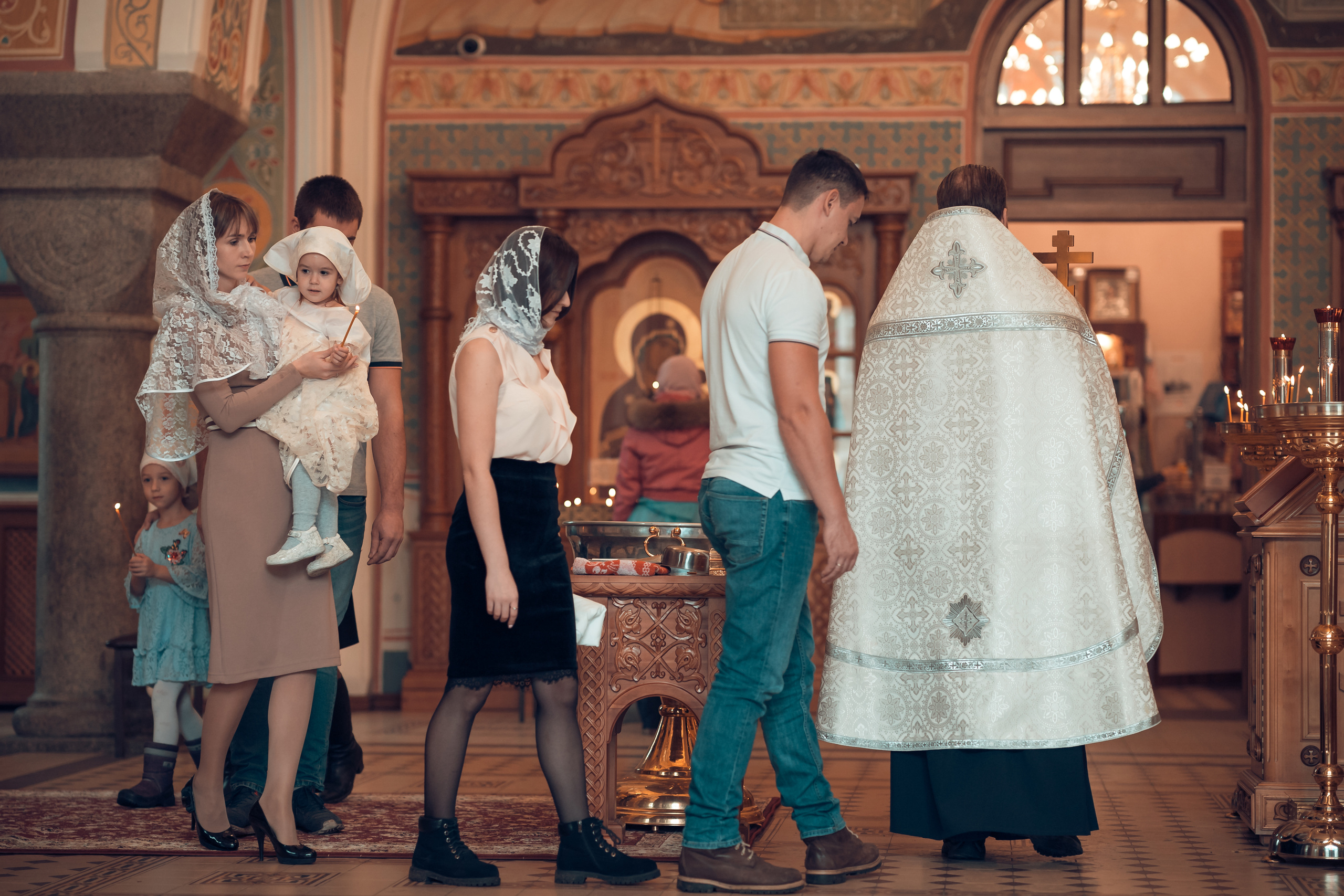 Крещение Таисии Храм Иоанна Предтечи. Фотограф на Крещение и Венчание в Красноярске Рамазанова Юлия