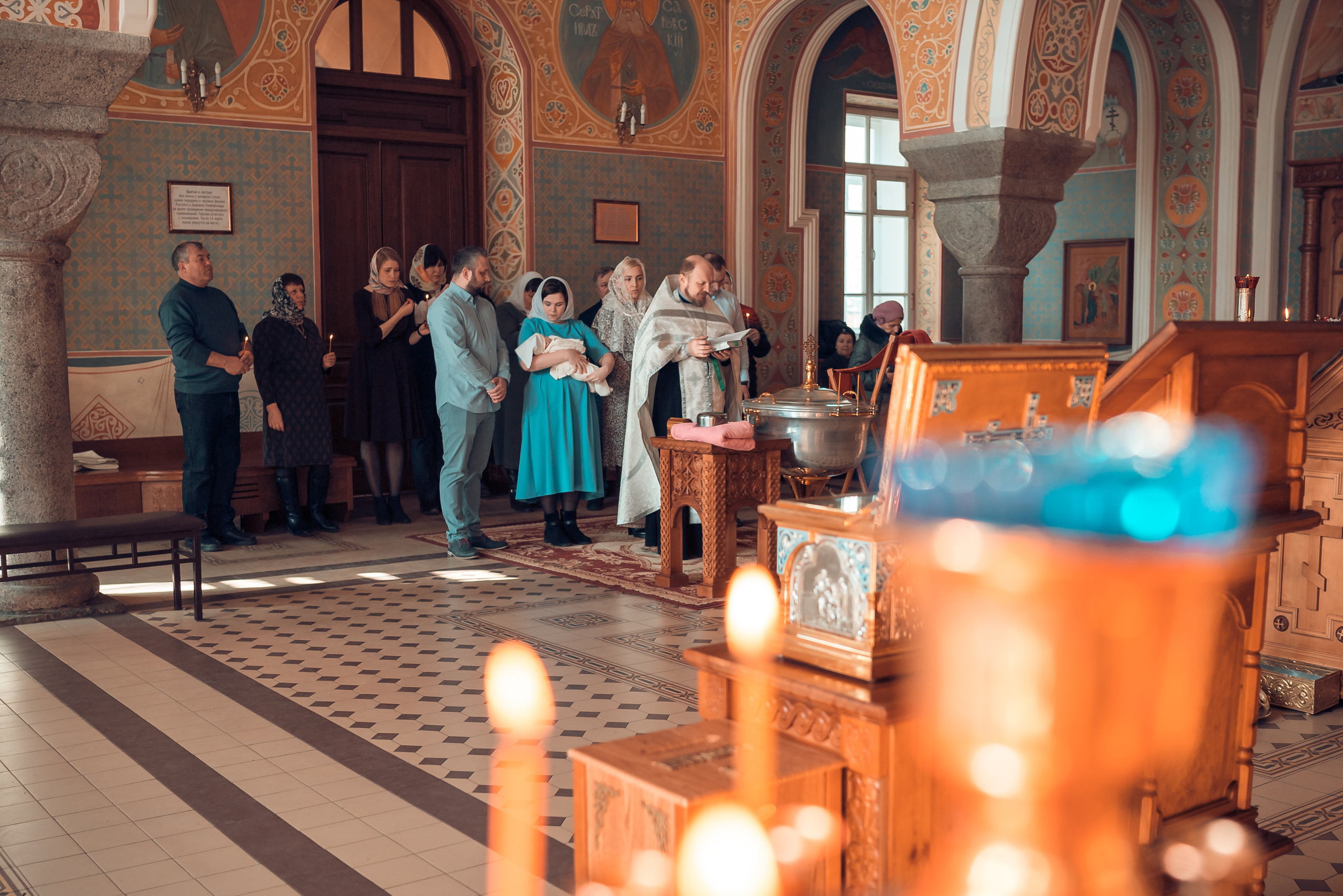 Крещение Екатерины Храм Иоанна Предтечи. Фотограф на Крещение и Венчание в Красноярске Рамазанова Юлия