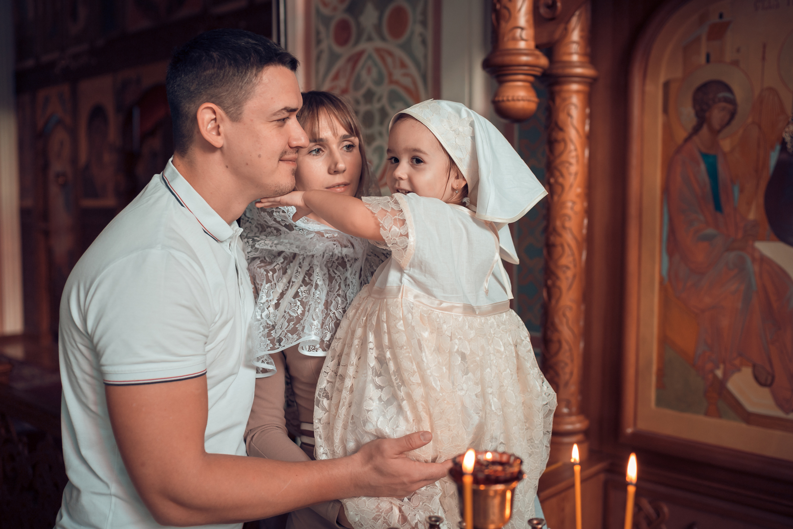 Крещение Таисии Храм Иоанна Предтечи. Фотограф на Крещение и Венчание в Красноярске Рамазанова Юлия