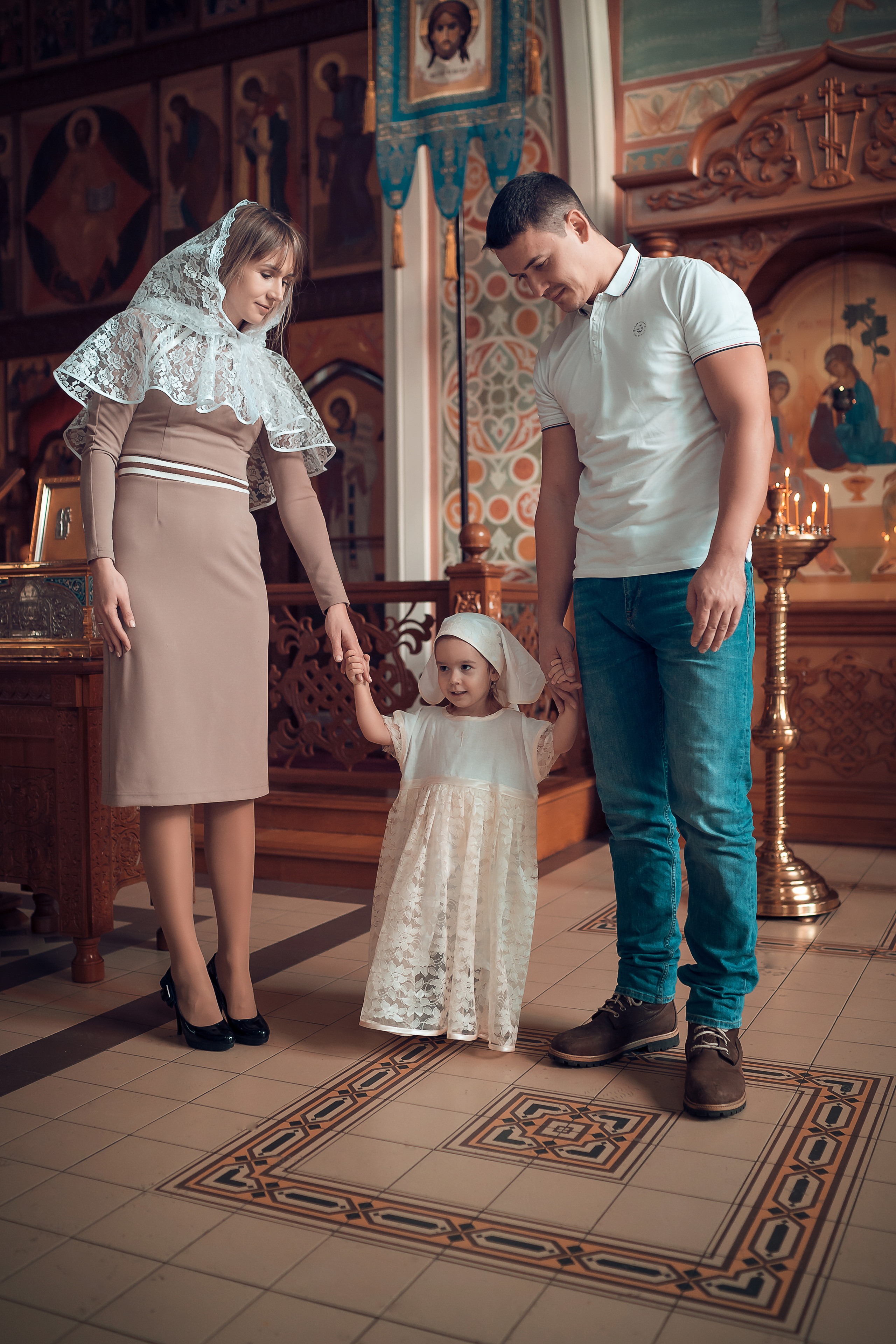 Крещение Таисии Храм Иоанна Предтечи. Фотограф на Крещение и Венчание в Красноярске Рамазанова Юлия