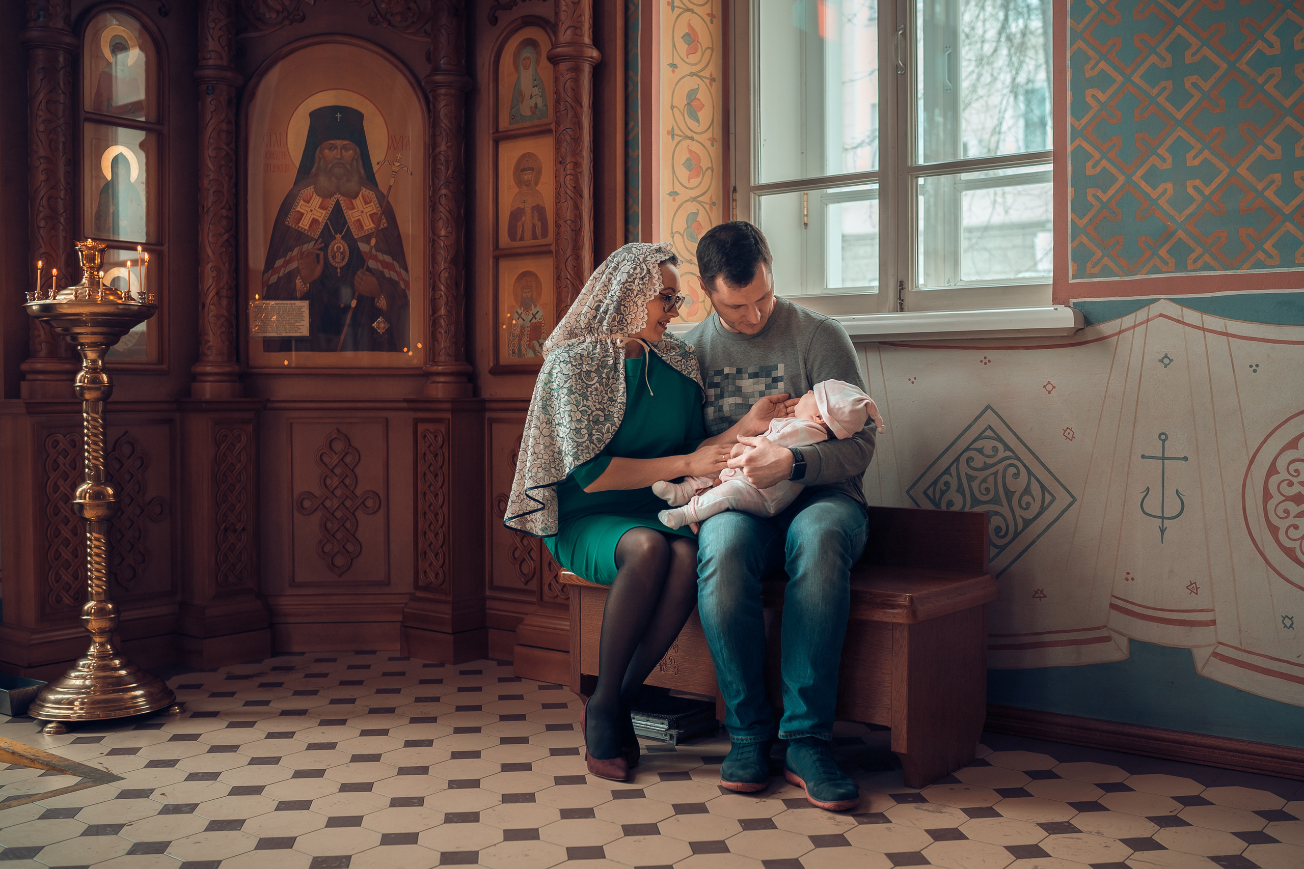 Крещение Евы Храм Иоанна Предтечи. Фотограф на Крещение и Венчание в Красноярске Рамазанова Юлия