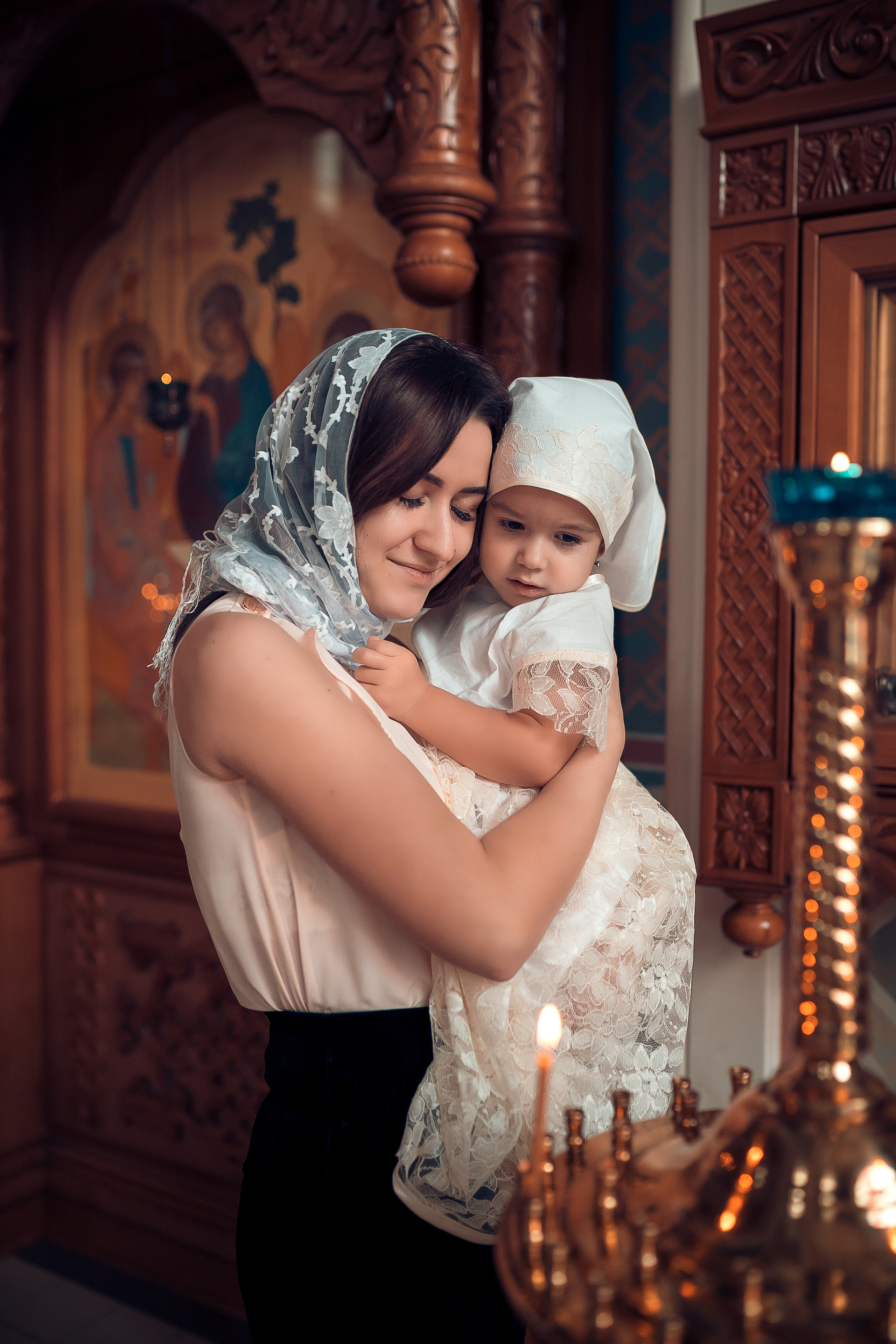 Крещение Таисии Храм Иоанна Предтечи. Фотограф на Крещение и Венчание в Красноярске Рамазанова Юлия