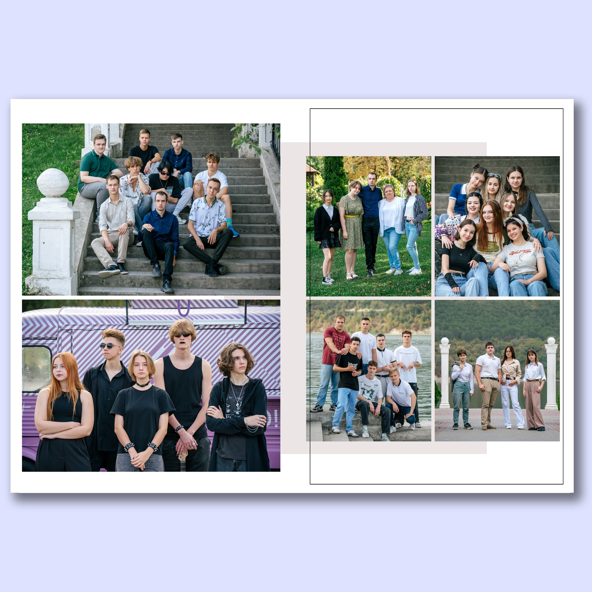 Альбом 8 разворотов. Выпускные альбомы, школьные фотосессии в городе Новороссийске