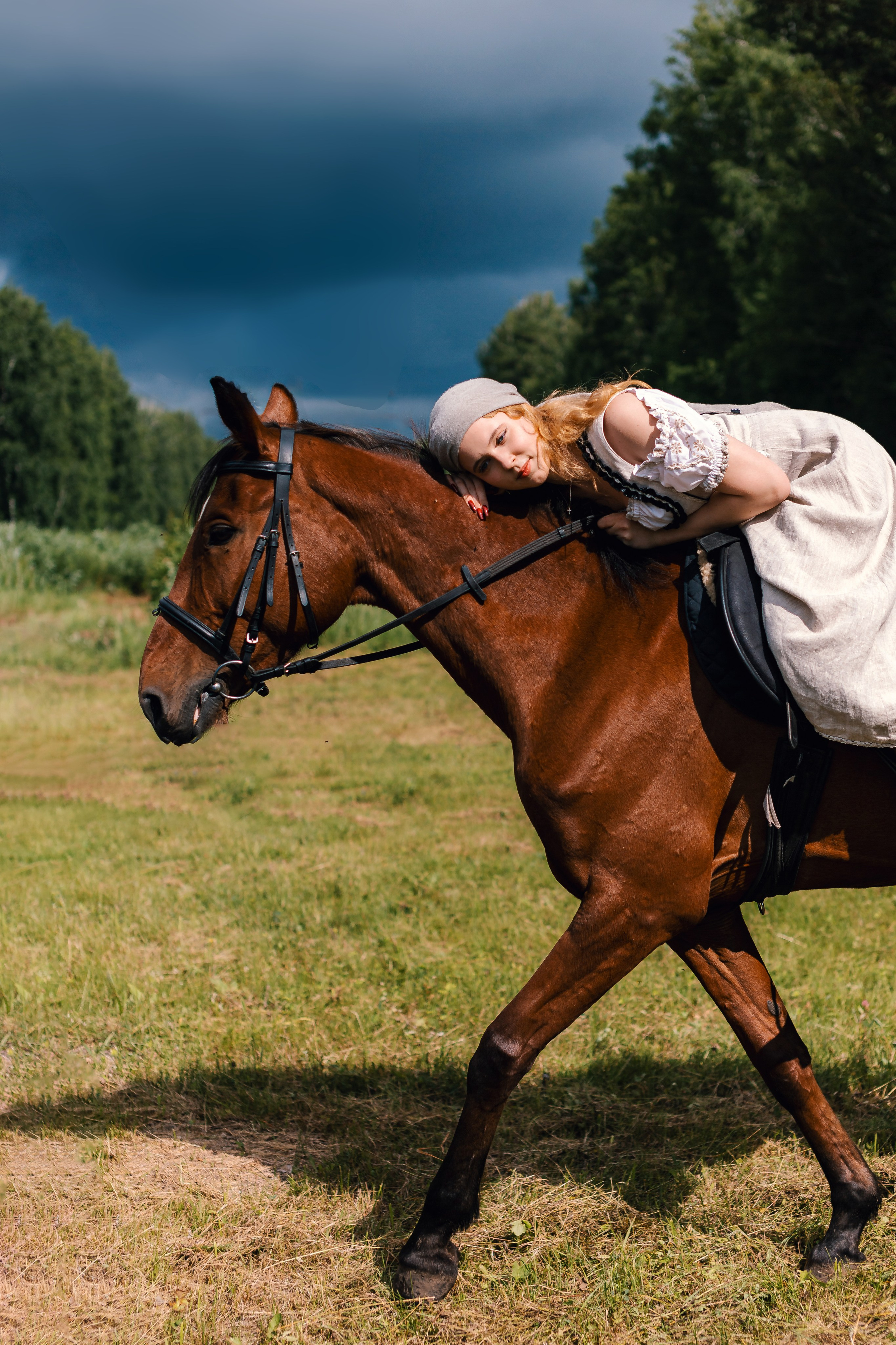Ранчо с лошадью. Семейный и художественный фотограф в Тюмени Юлия Логинова