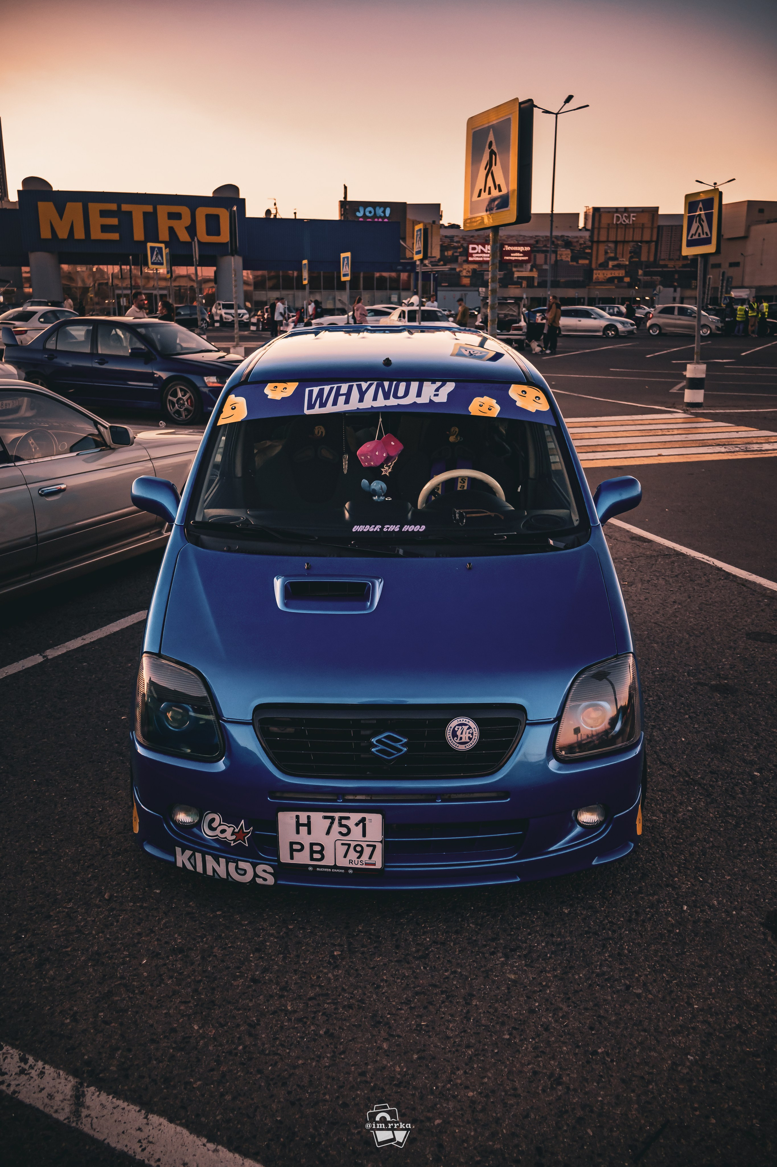 Фотосессия автомобиля: погружение в стиль вашего авто. Suzuki Wagon R+. Ирина Санрайз — Автомобильный фотограф в Москве