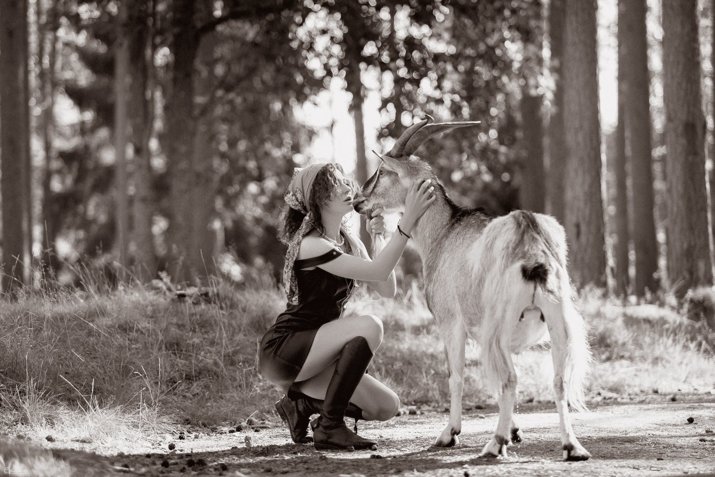 Марго и Козел. Фотограф женский и мужской портрет Санкт-Петербург