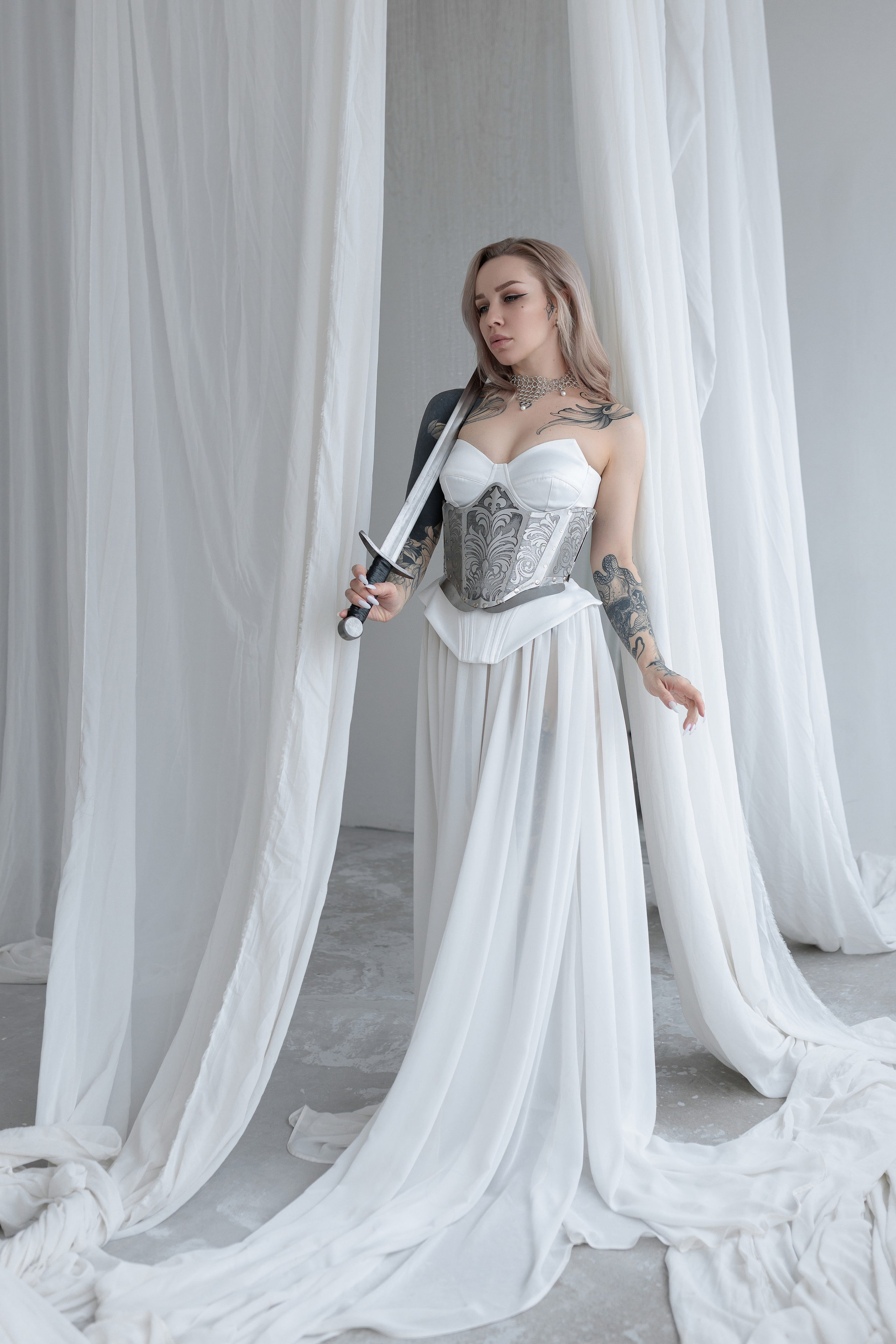 Кольчужное ожерелье с жемчугом. Лиза Бродская — фотограф в Москве