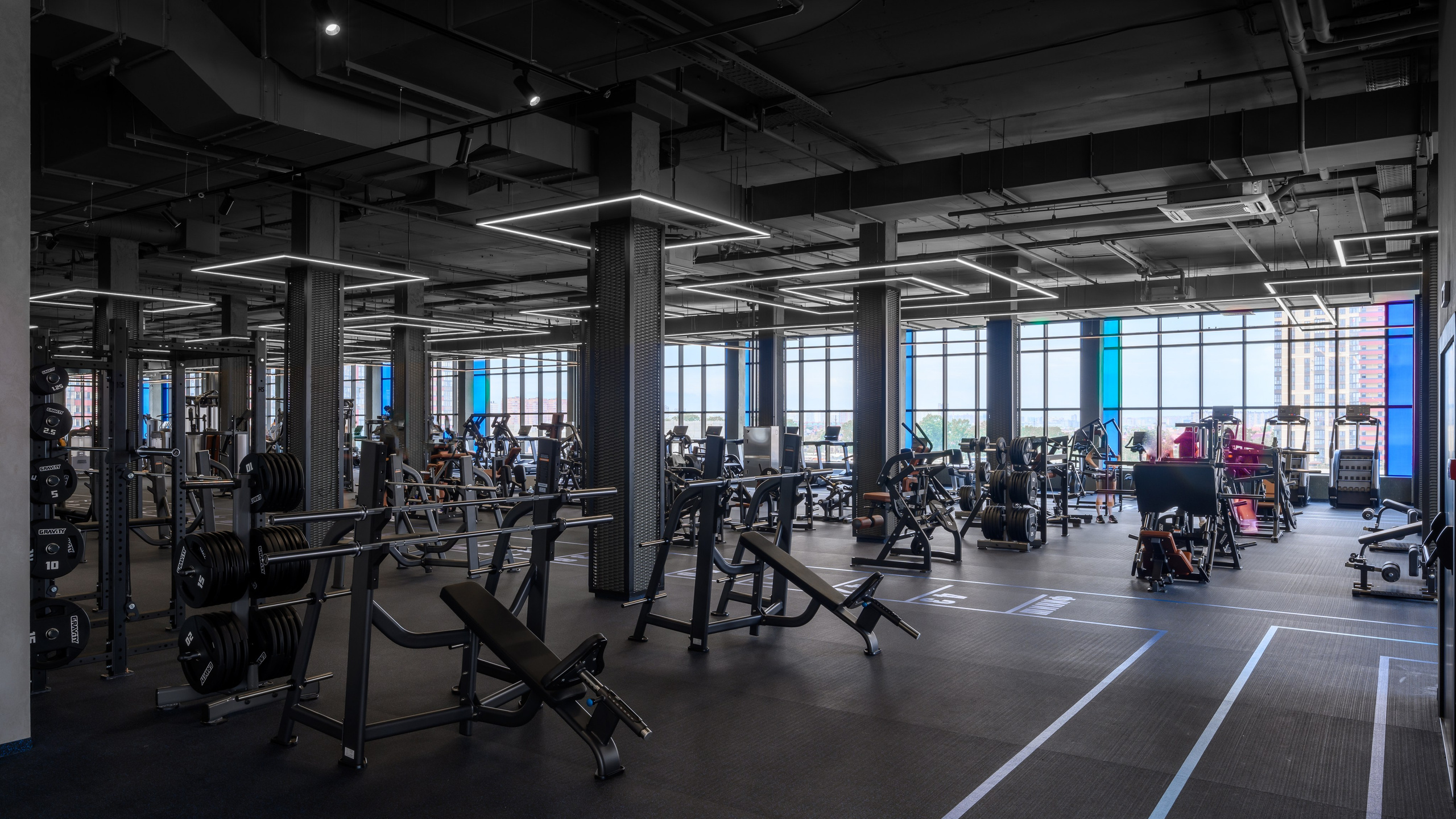 Flame fitness. Интерьерный фотограф Краснодар Денис Педань