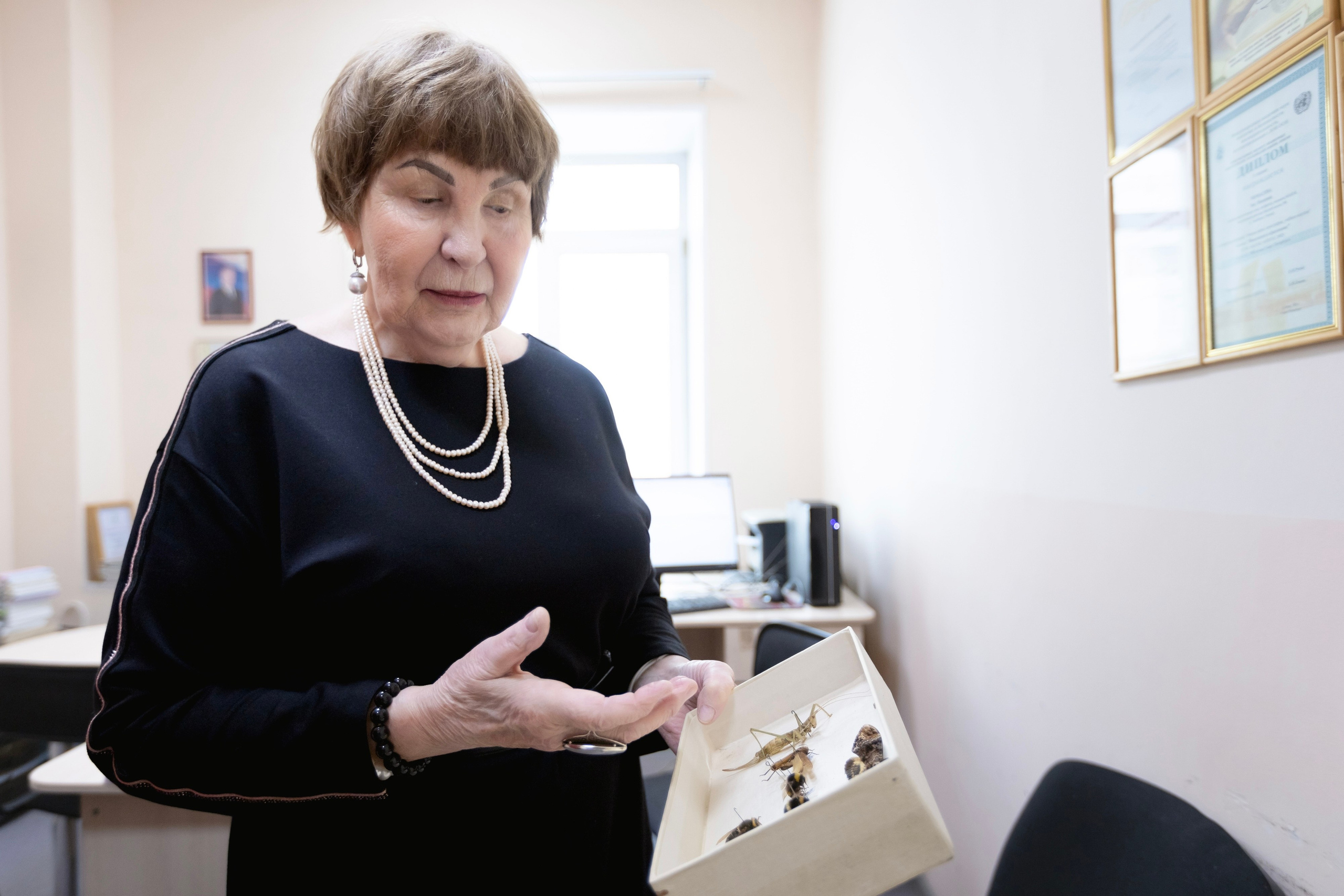 Зоя Ивановна Тюмасева. Профессор, преподаватель русского языка и литературы, энтомолог. Репортажный фотограф Наталья Лапцевич