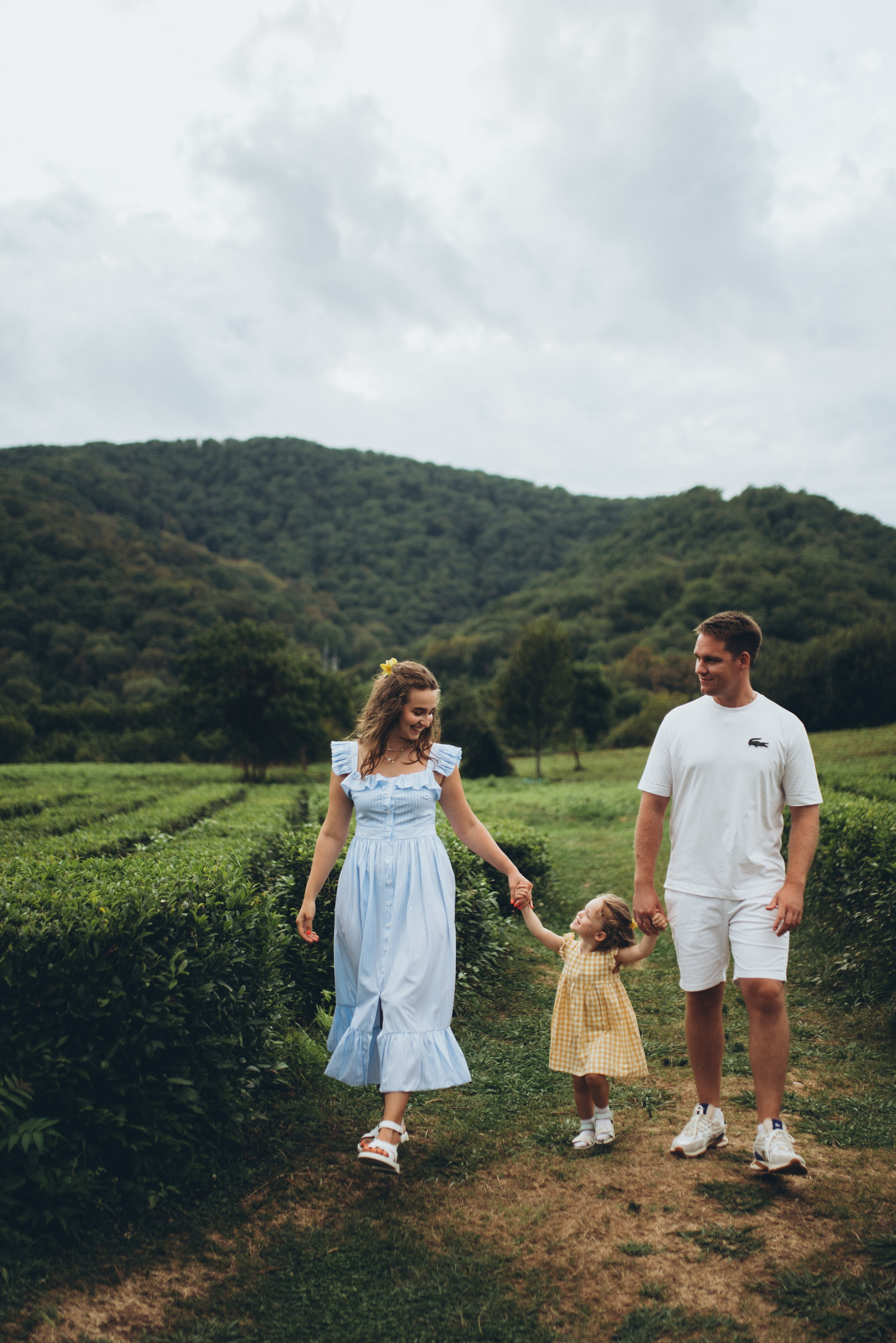 Семейная фотосессия на чайной плантации Сочи. Фотограф в Сочи — Маргарита Поганова