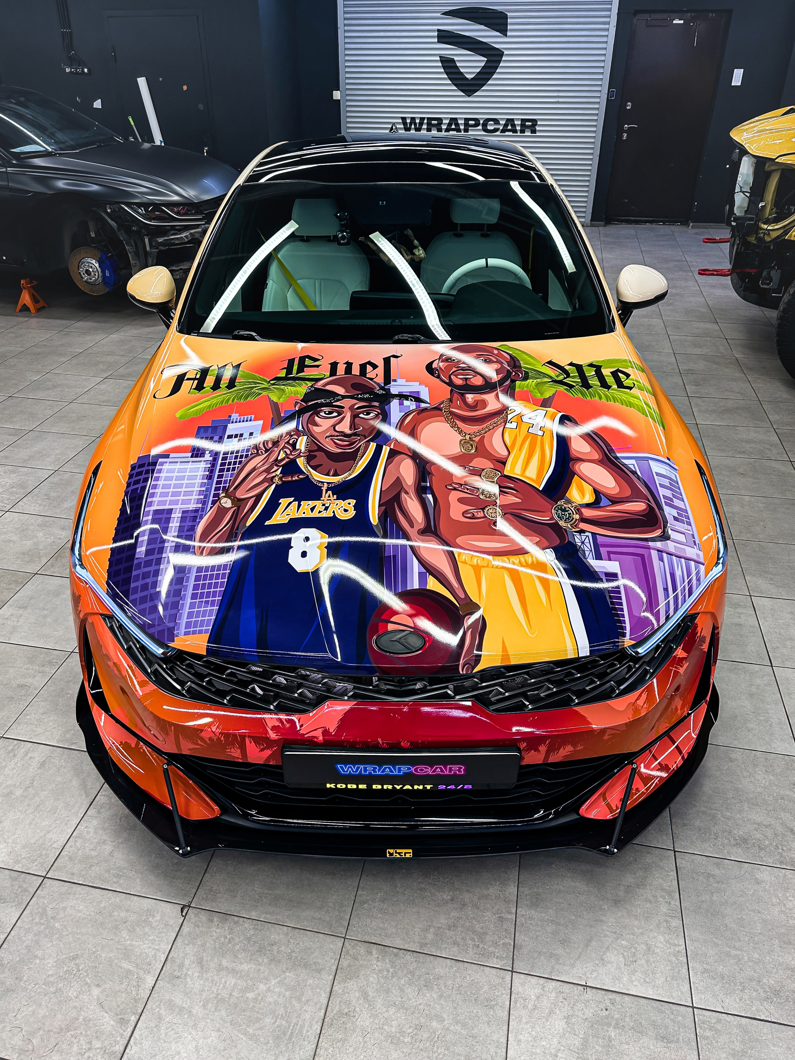 Винилография на KIA K5. Студия дизайна и оклейки авто Barmaley Design