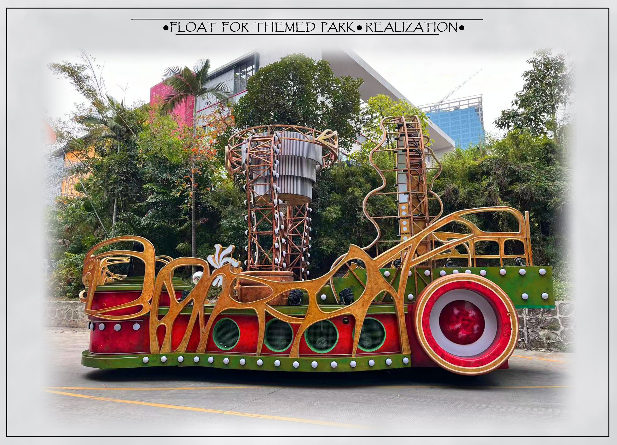 THEME PARK FLOATS. Munina Dina. Set design portfolio