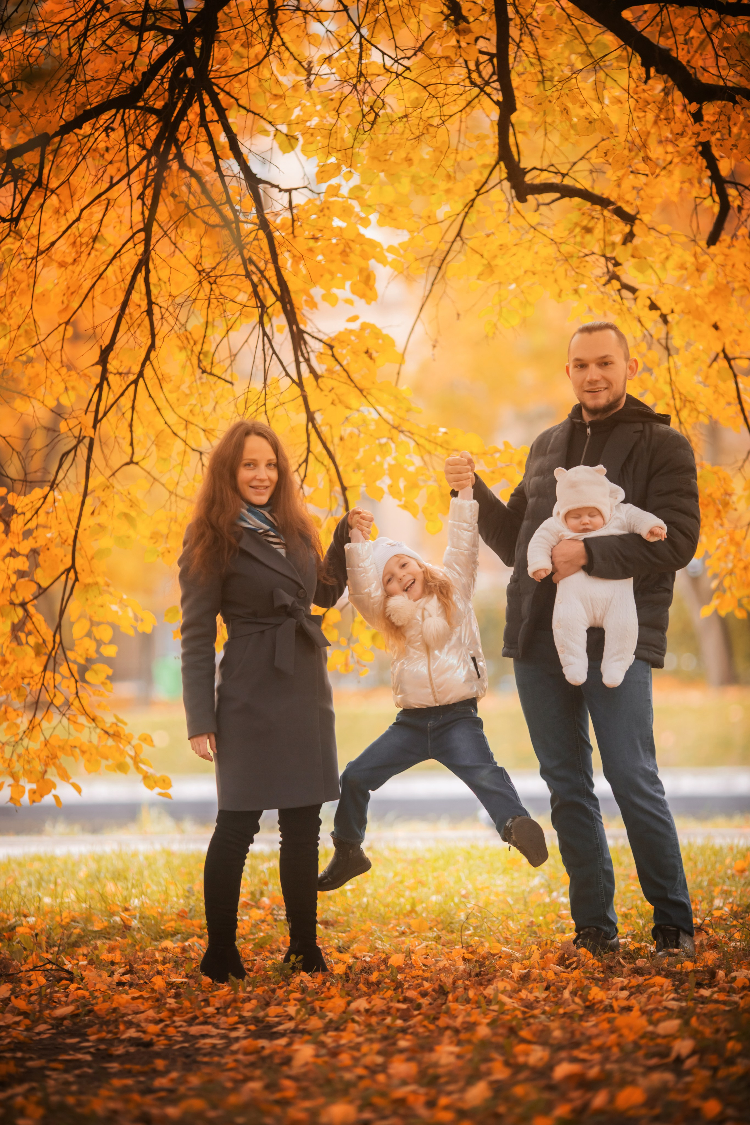 Осенняя семейная фотосессия. צלם ואמן ילדים ומשפחה