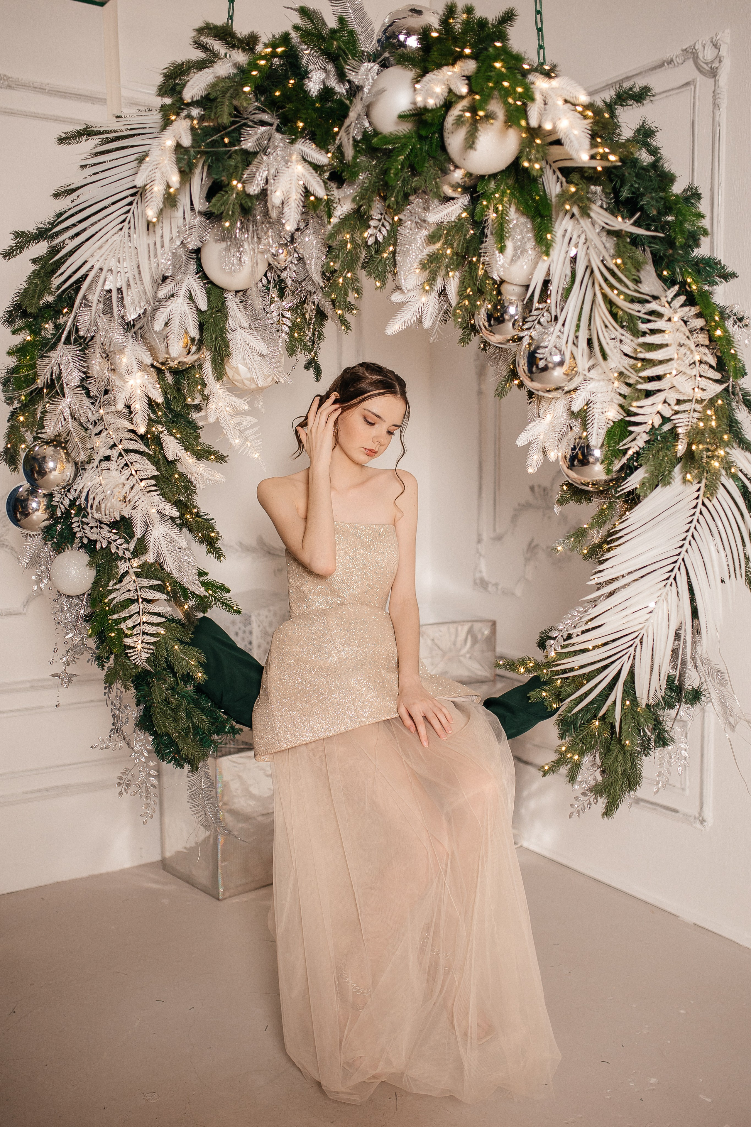 Индивидуальная 2х часовая новогодняя съемка для Анастасии. Портретный фотограф Юлия Красноперова в Барнауле/Заринске