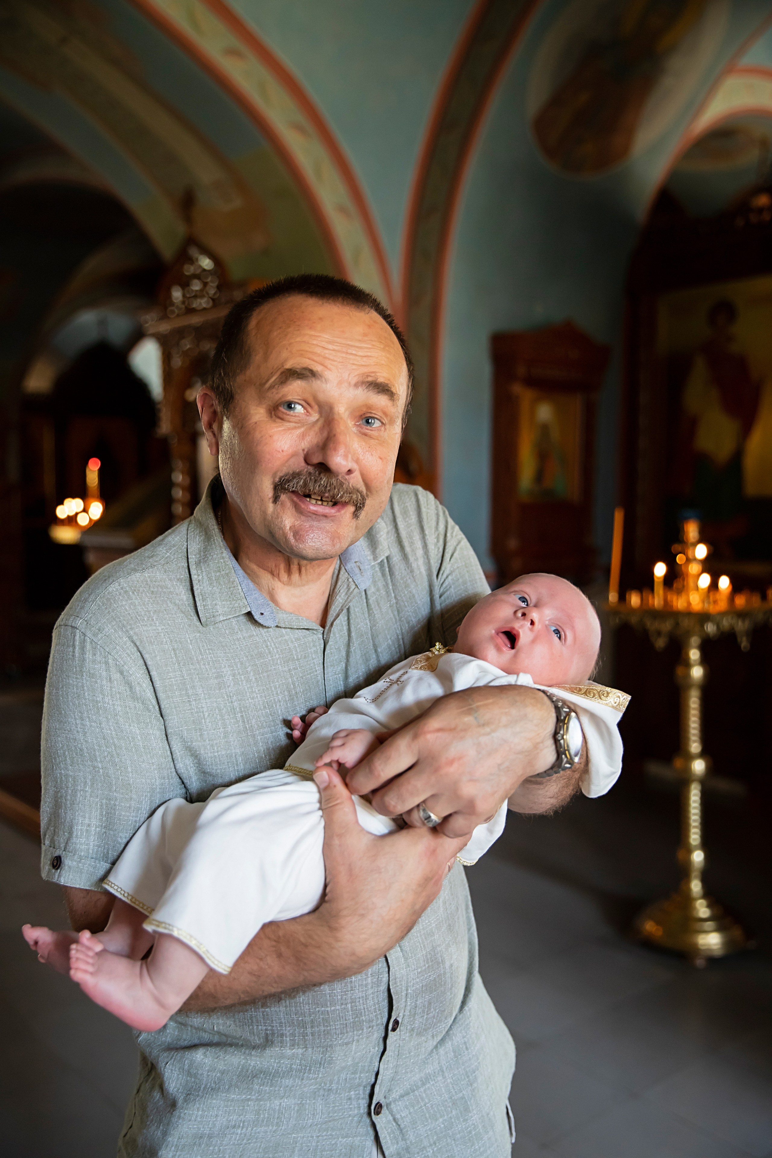 Крещение Владимира. Семейный фотограф в Туле Яна Денисова — семейная фотосессия