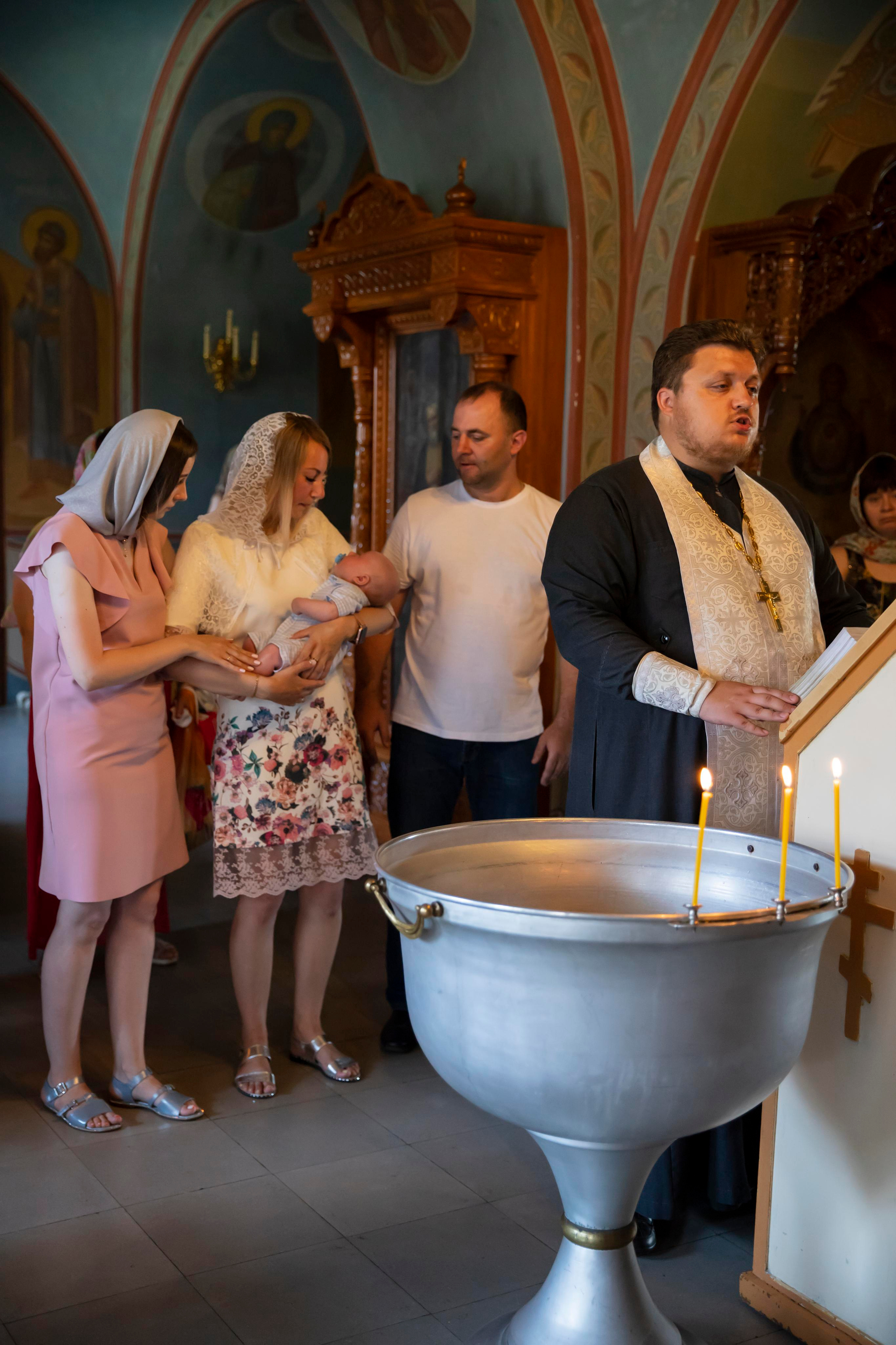 Крещение Владимира. Семейный фотограф в Туле Яна Денисова — семейная фотосессия