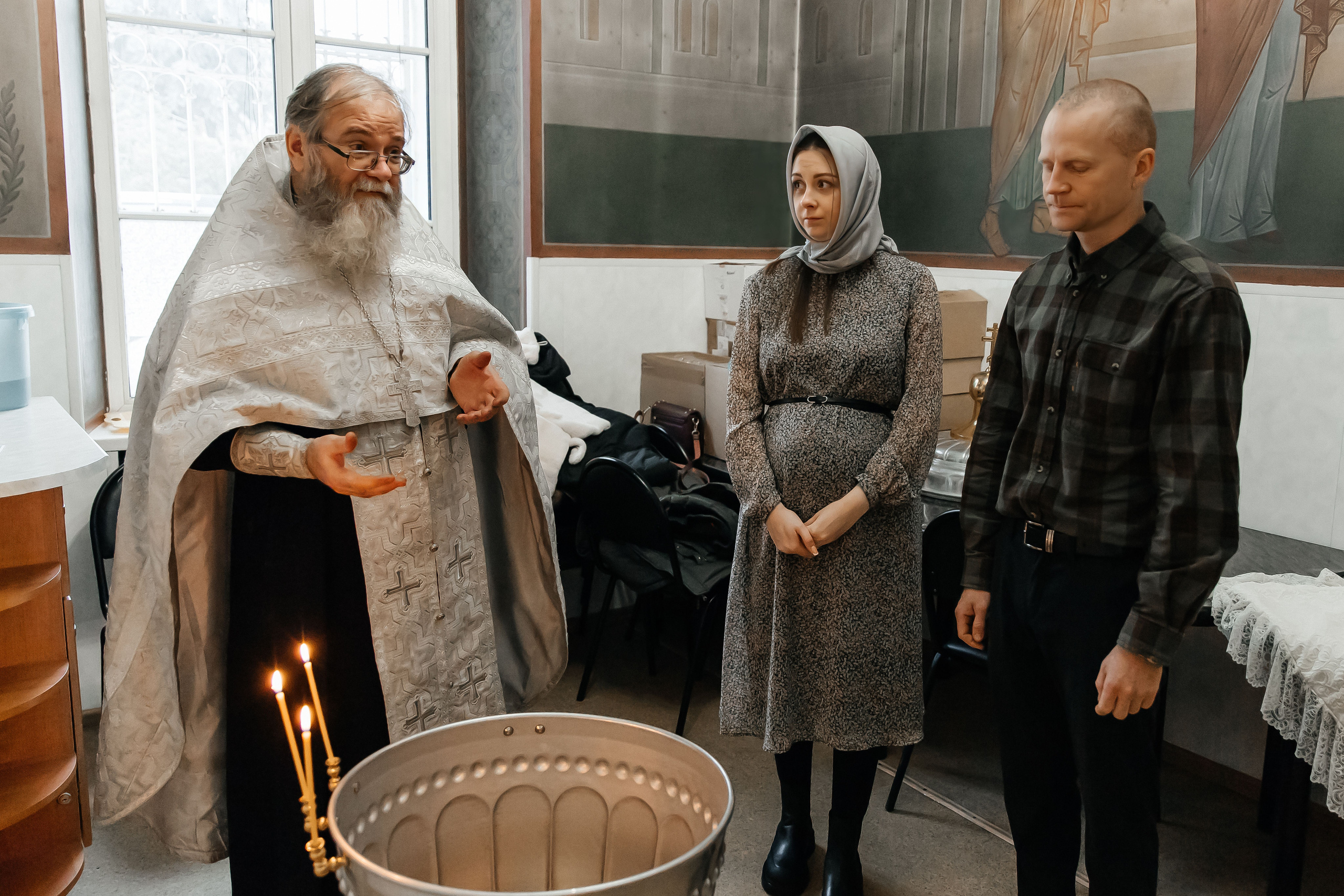 Крещение Вероники. Семейный фотограф в Туле Яна Денисова — семейная фотосессия