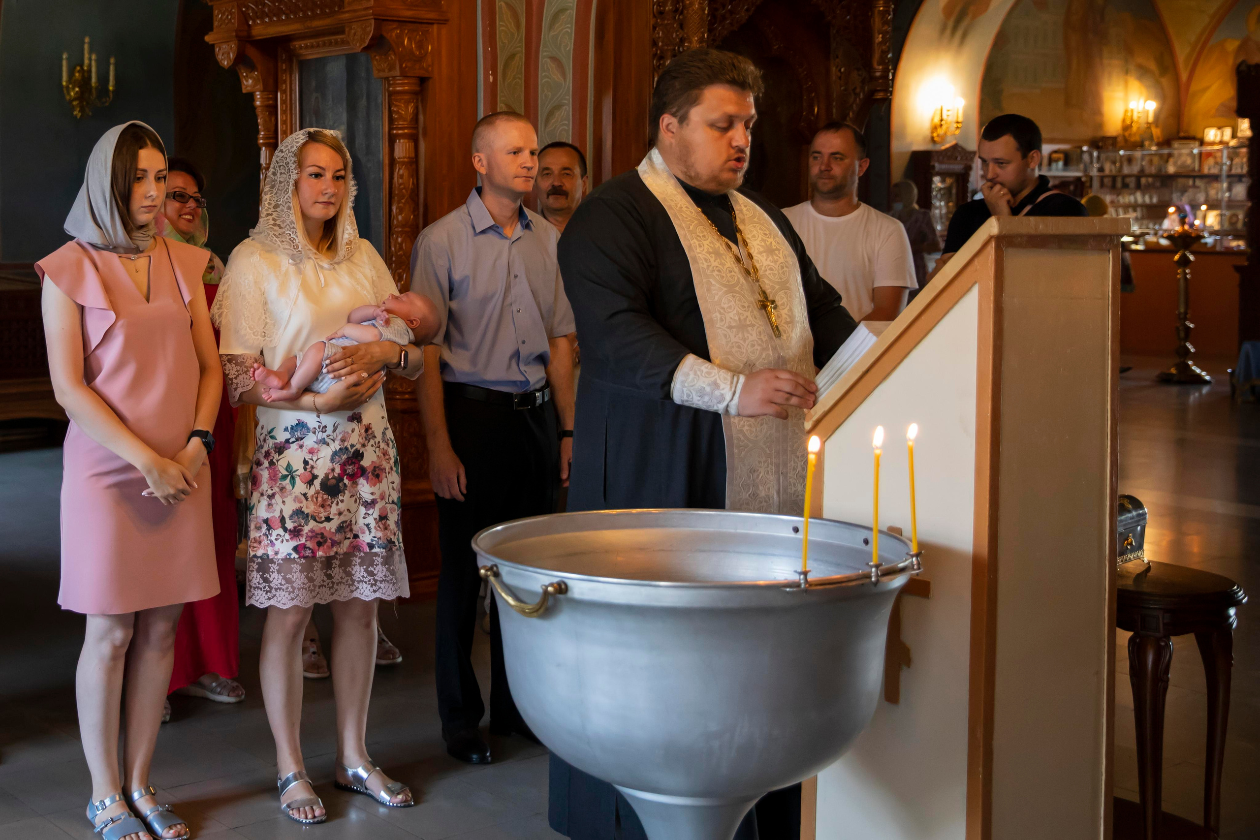 Крещение Владимира. Семейный фотограф в Туле Яна Денисова — семейная фотосессия