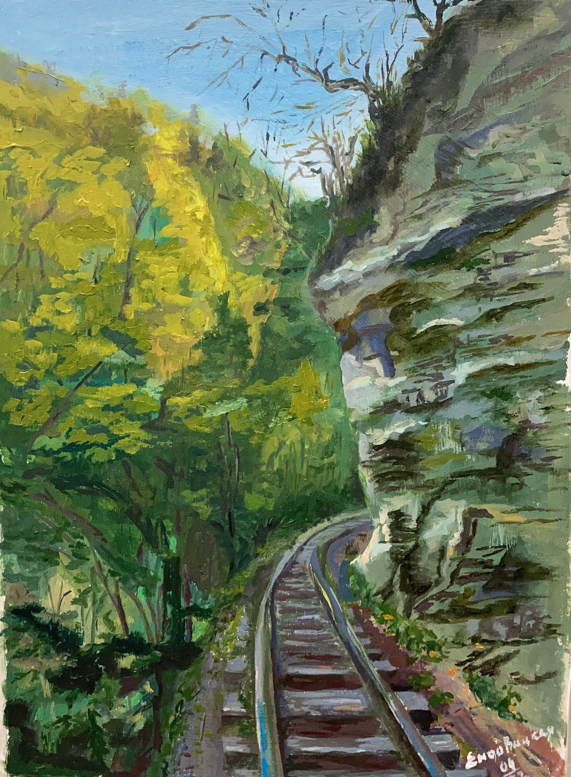 Пейзаж масло холст картон. ArtZoyaEndovitskaya