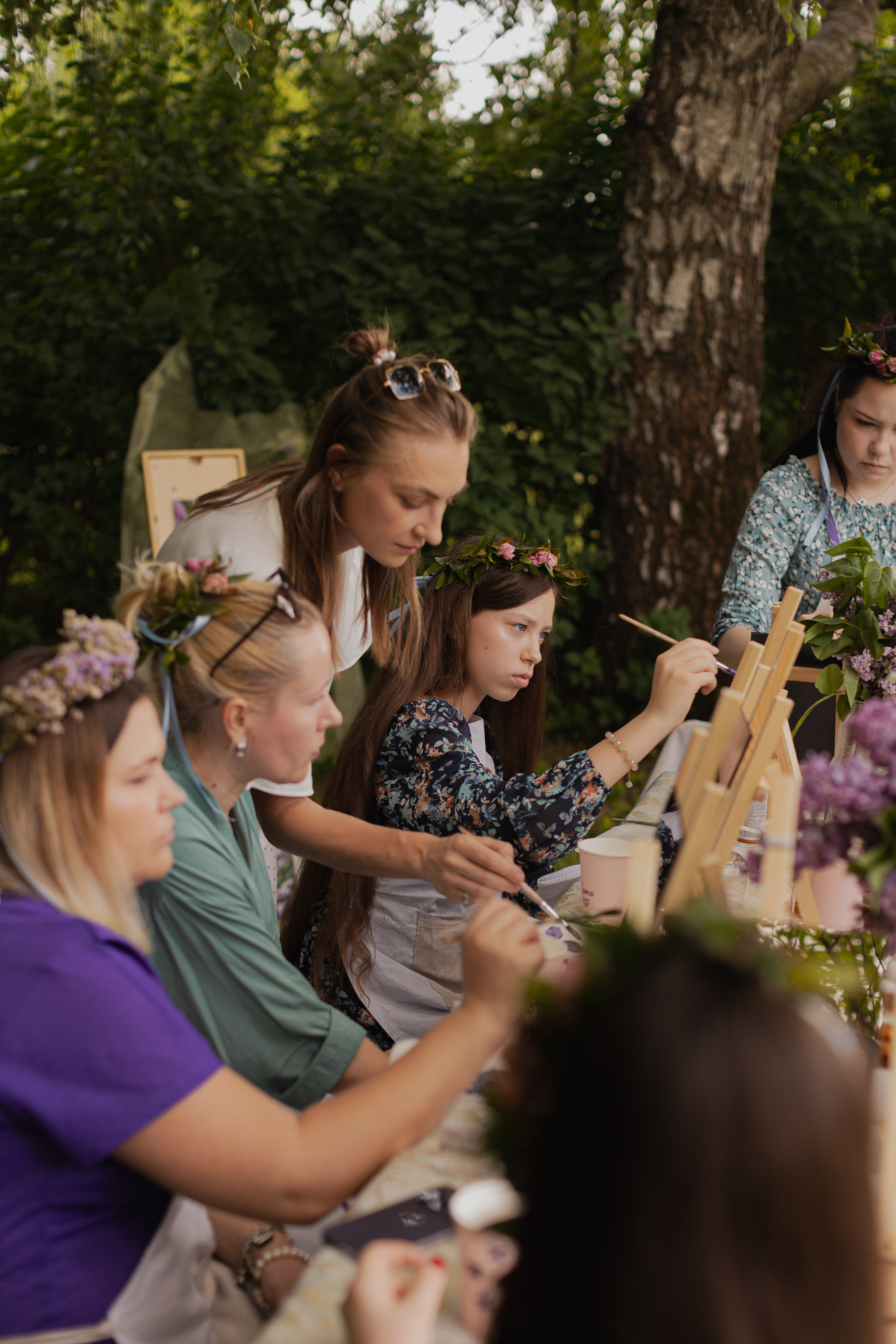 Мк Сирень на зеркале (девичник в парке). Анастасия Ракчеева Художник