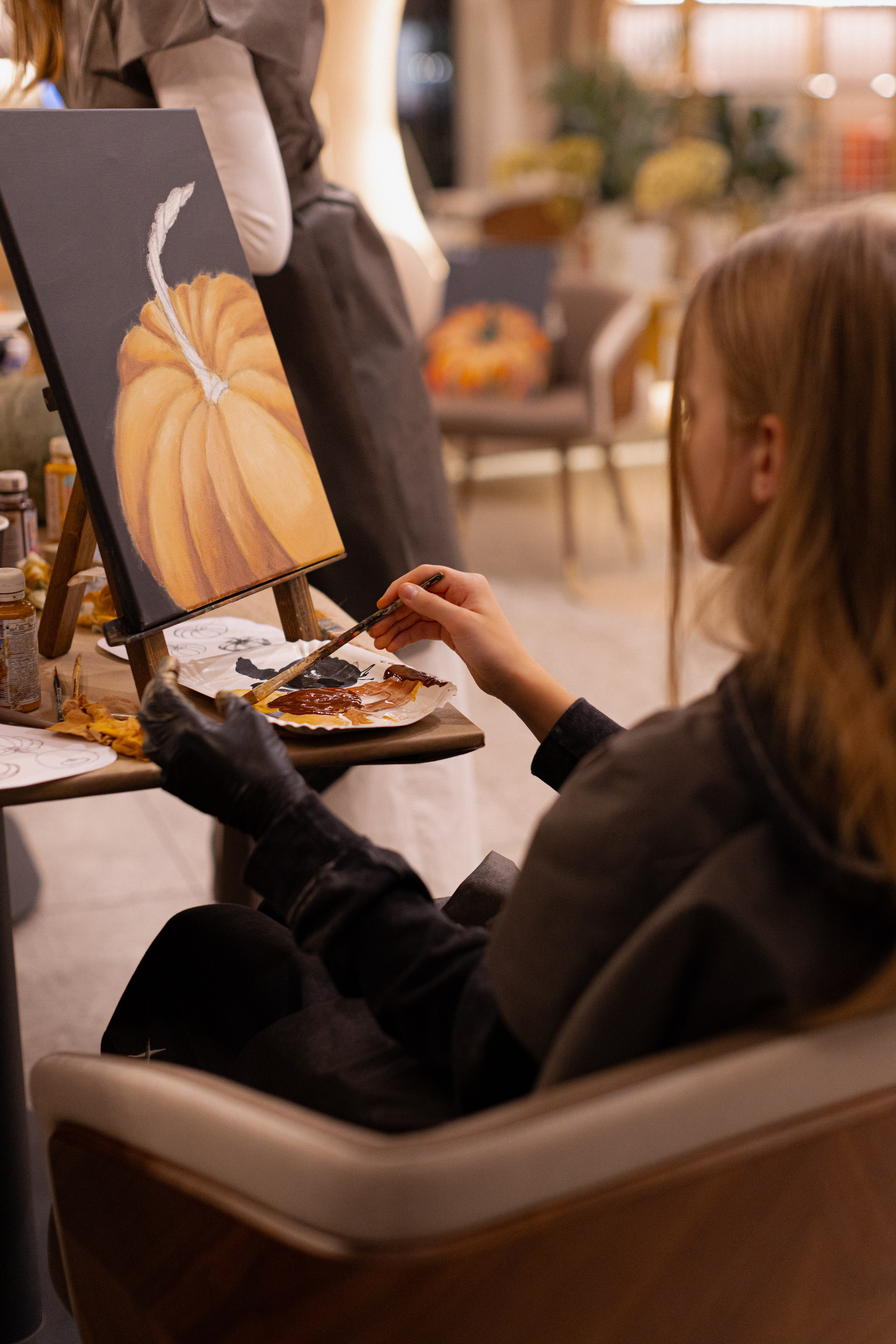 МК Тыква в кафе Здрасте. Анастасия Ракчеева Художник