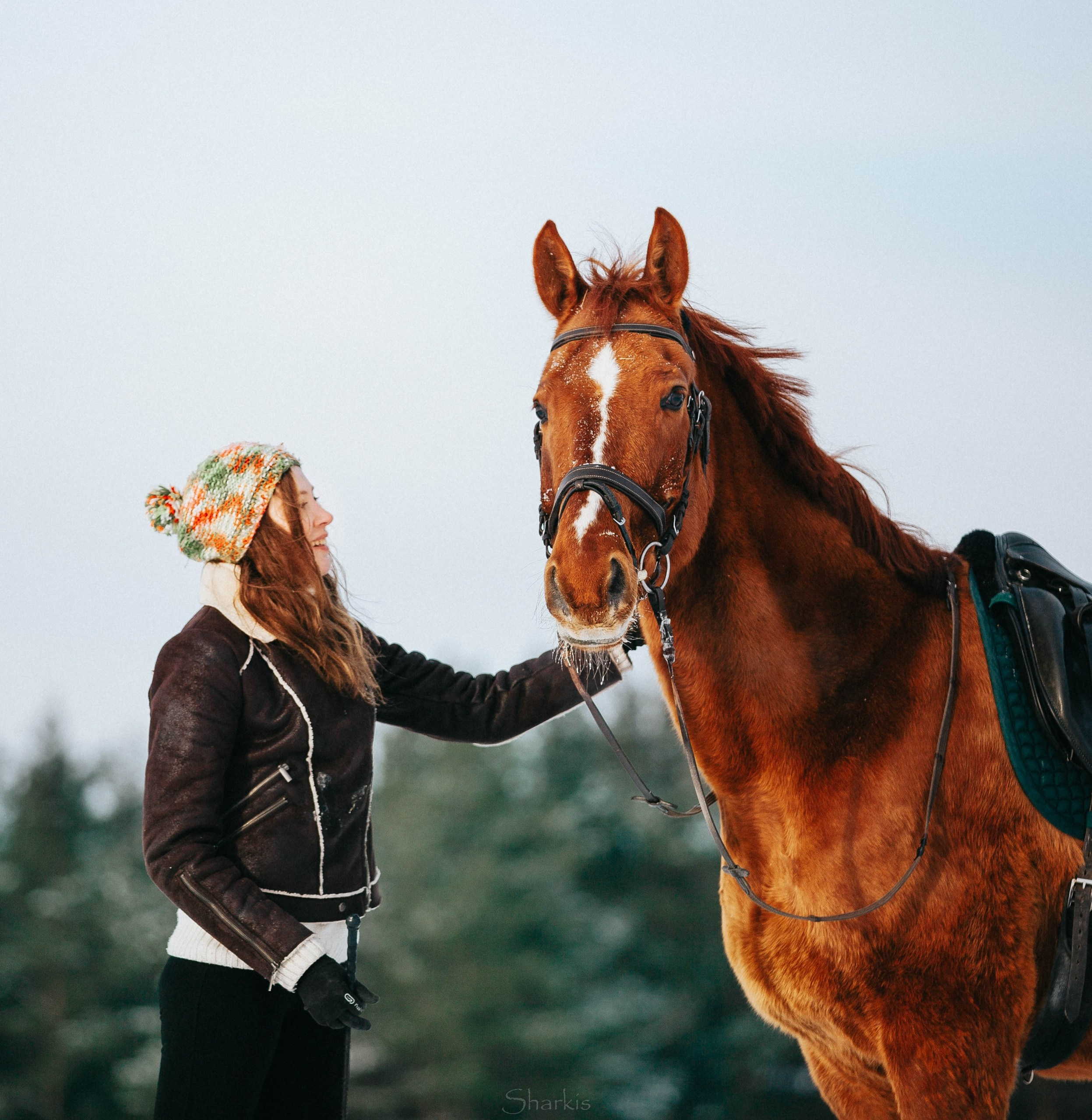 Ирина и Гепард. Фотограф Елизавета Филатова