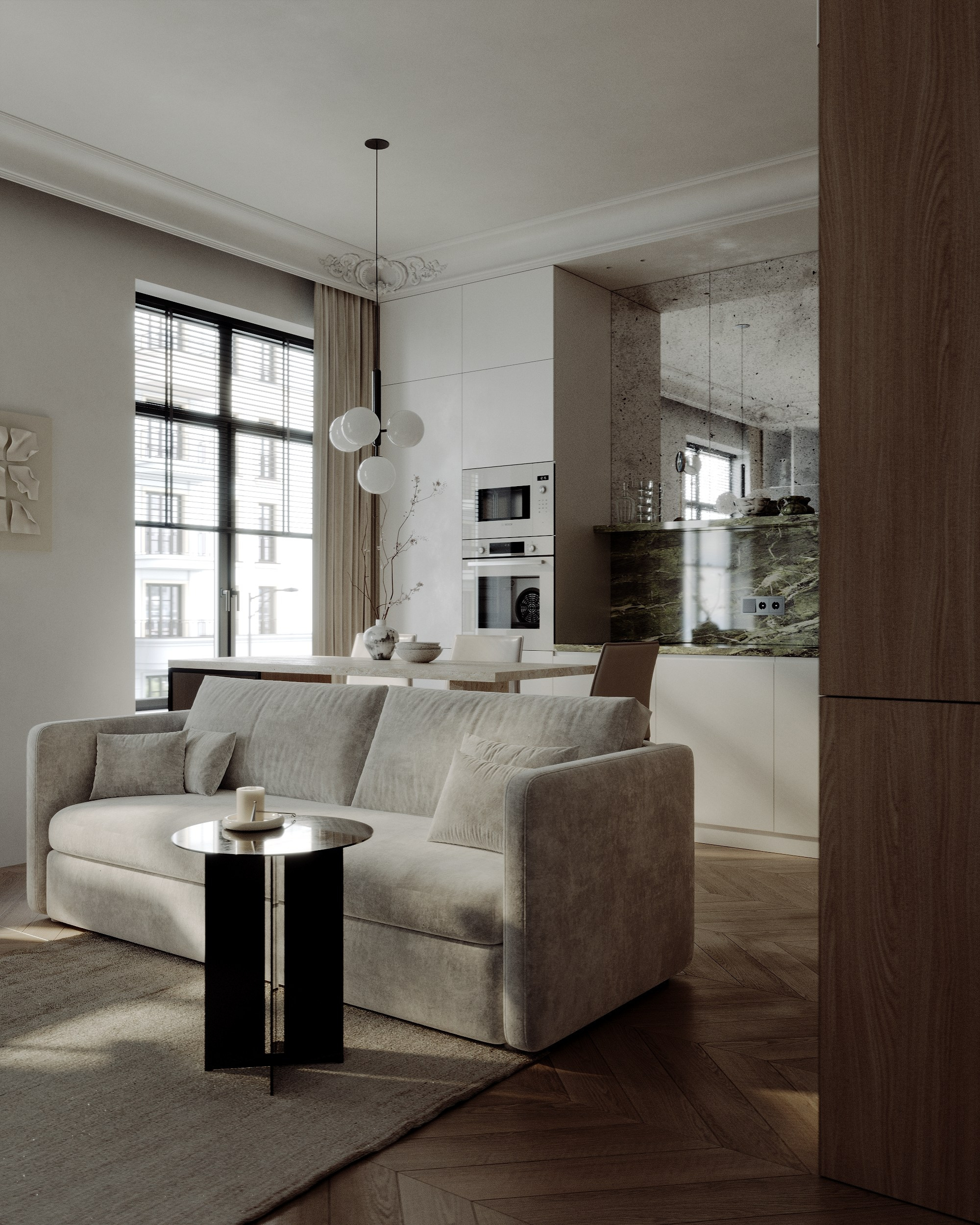 Студия 28 м². 3d визуализатор Валерия Романова